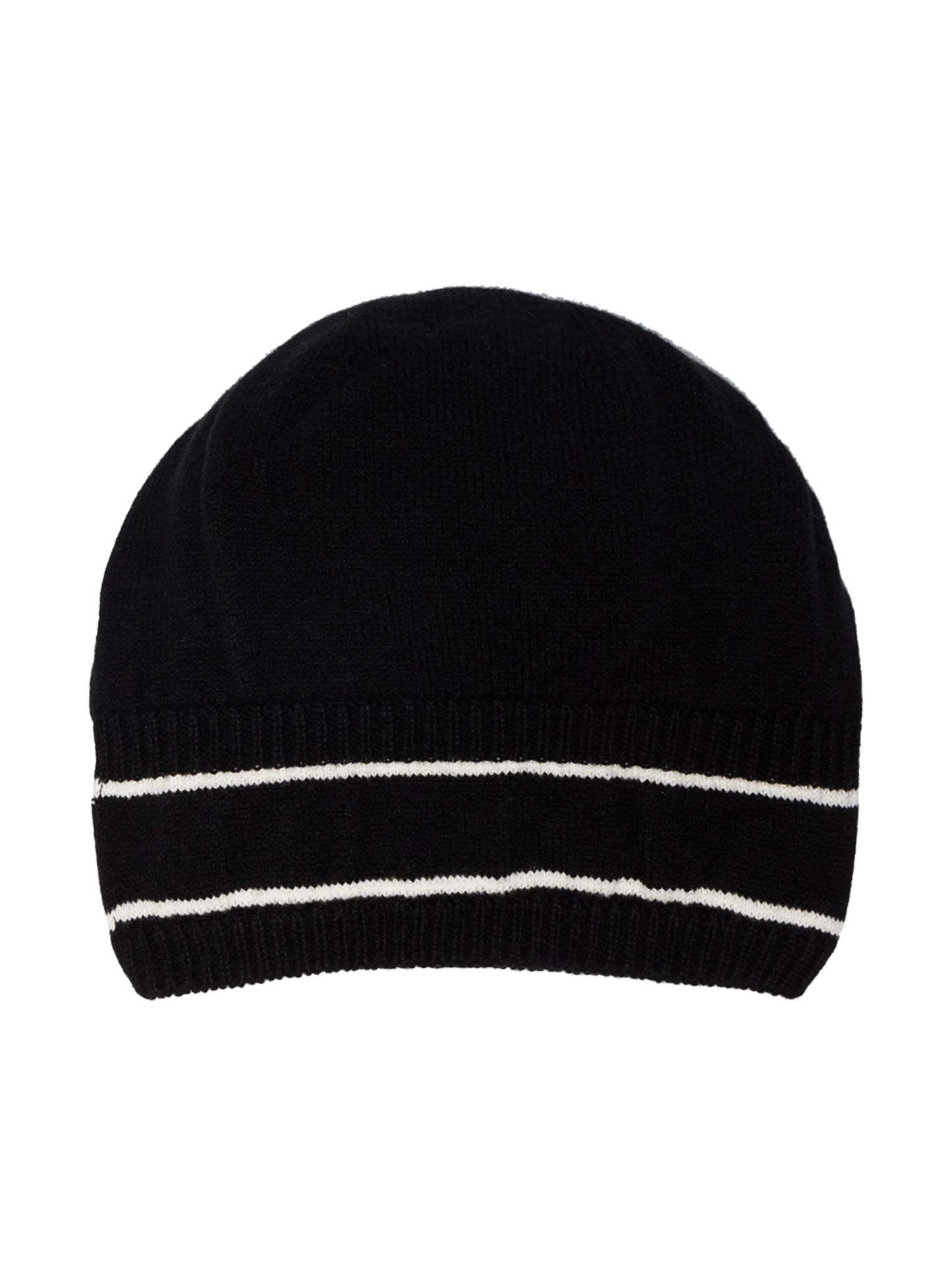 logo-intarsia merino wool-cashmere blend beanie
