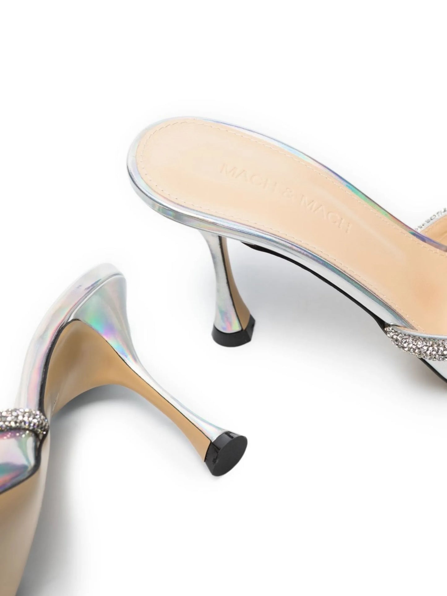 85mm double-bow pointed-toe mules