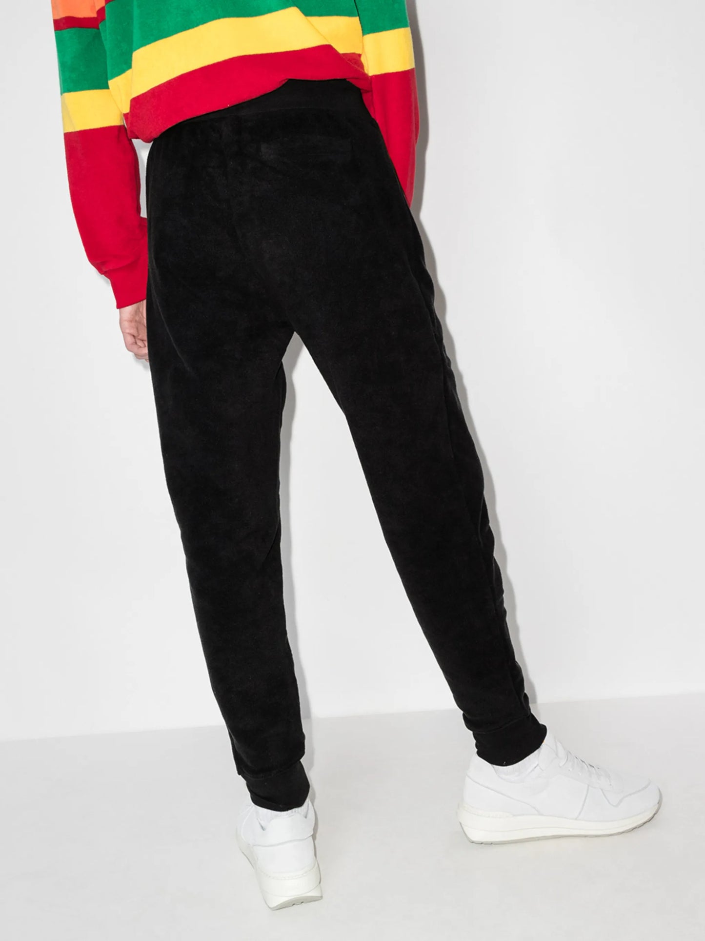 drawstring tapered track pants