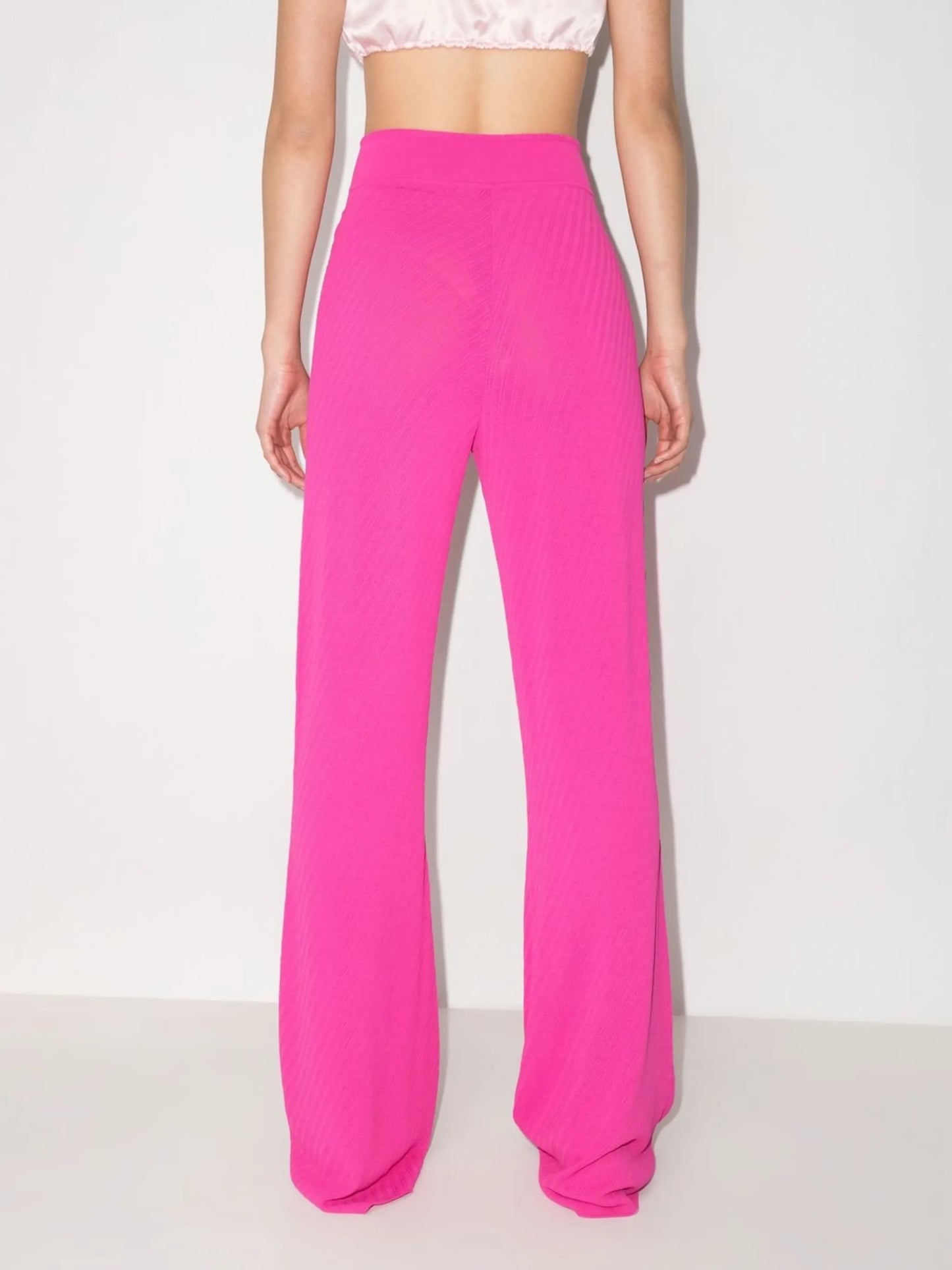 Heather knitted flared trousers