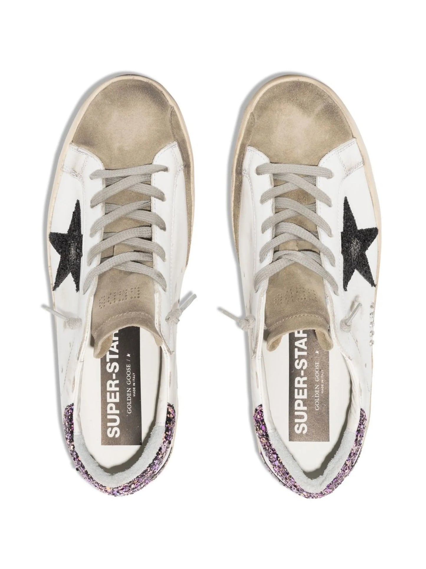 Super Star panelled low-top trainers