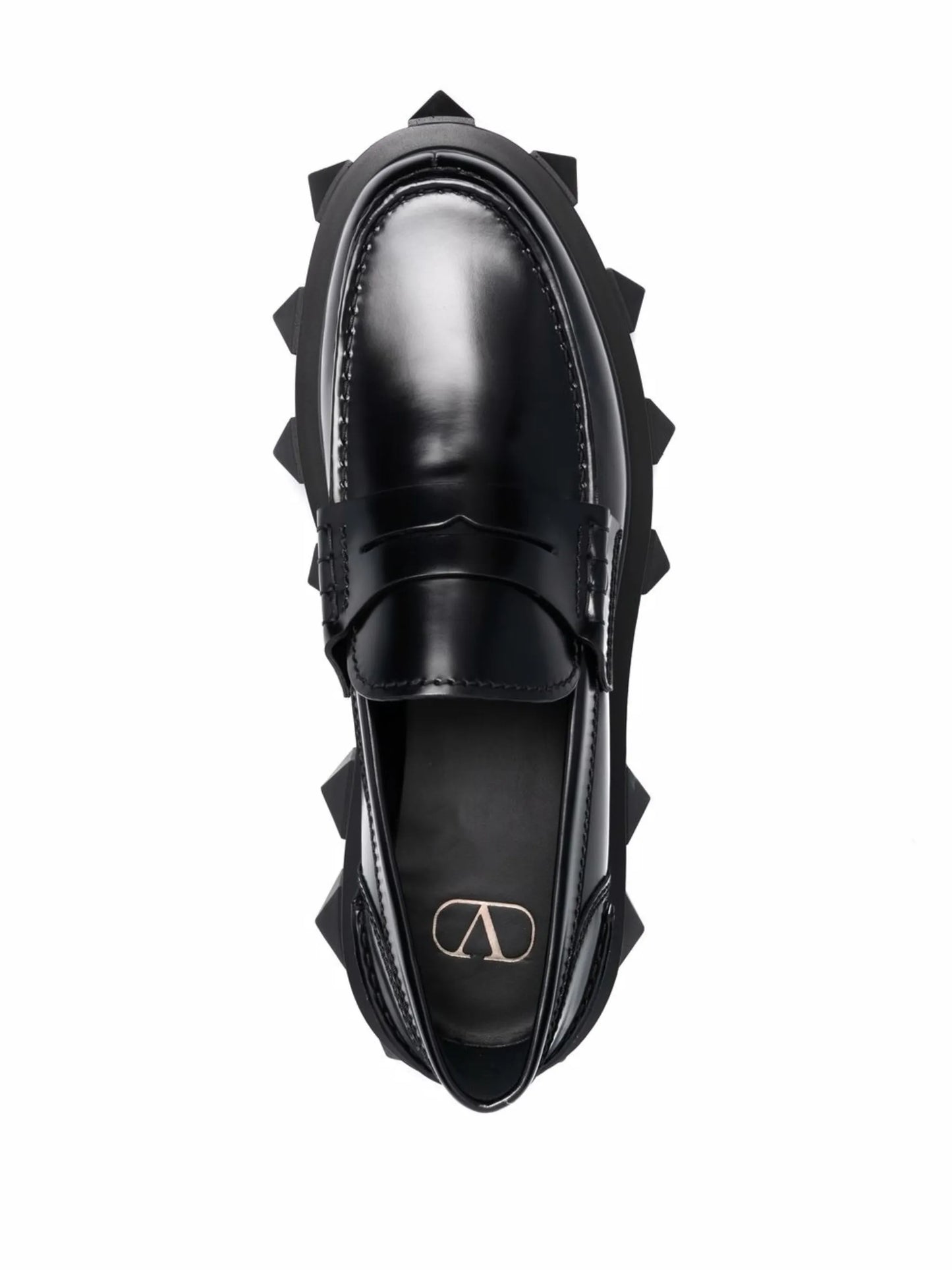 Trackstud leather loafers