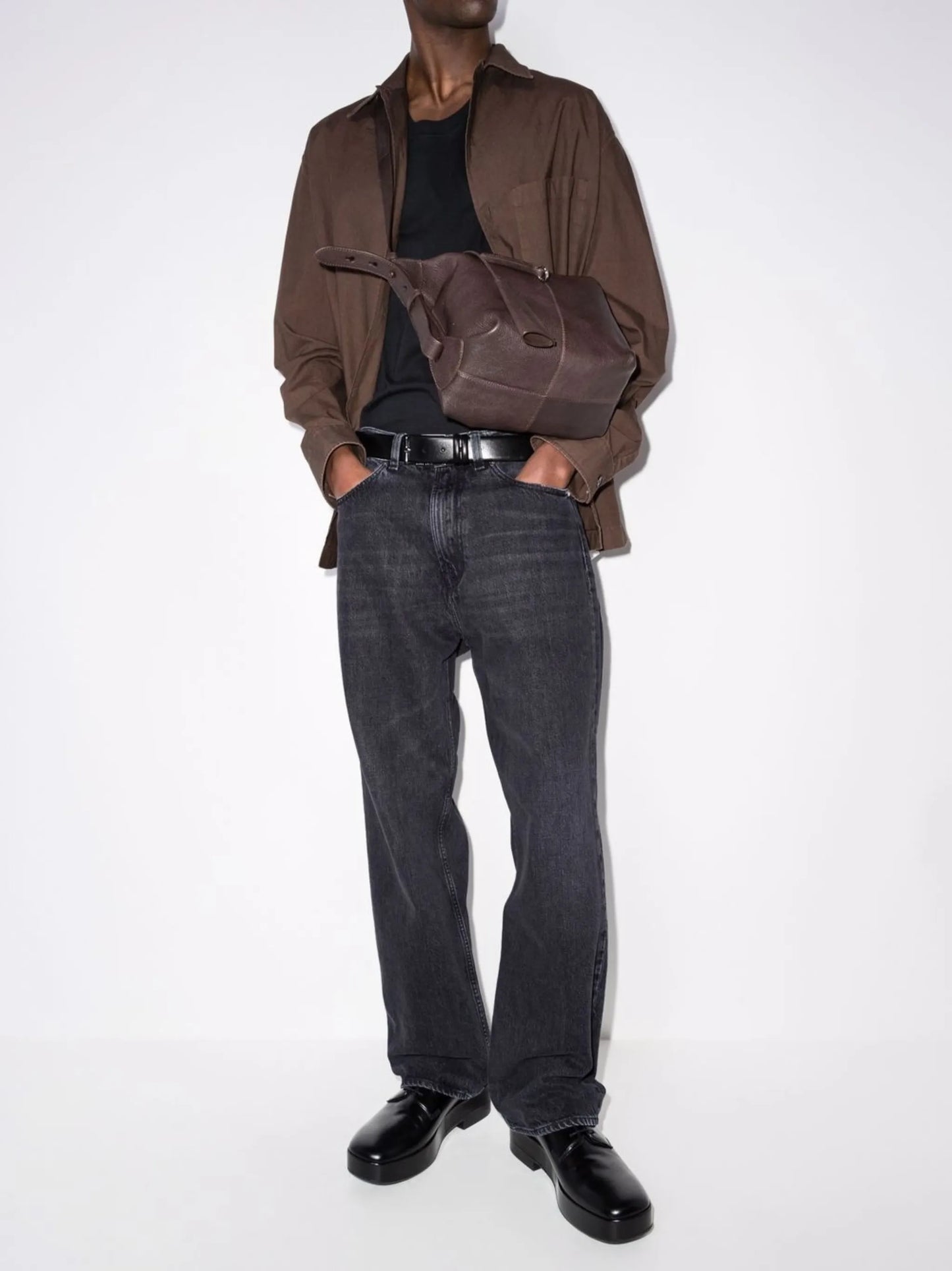 five-pocket straight jeans