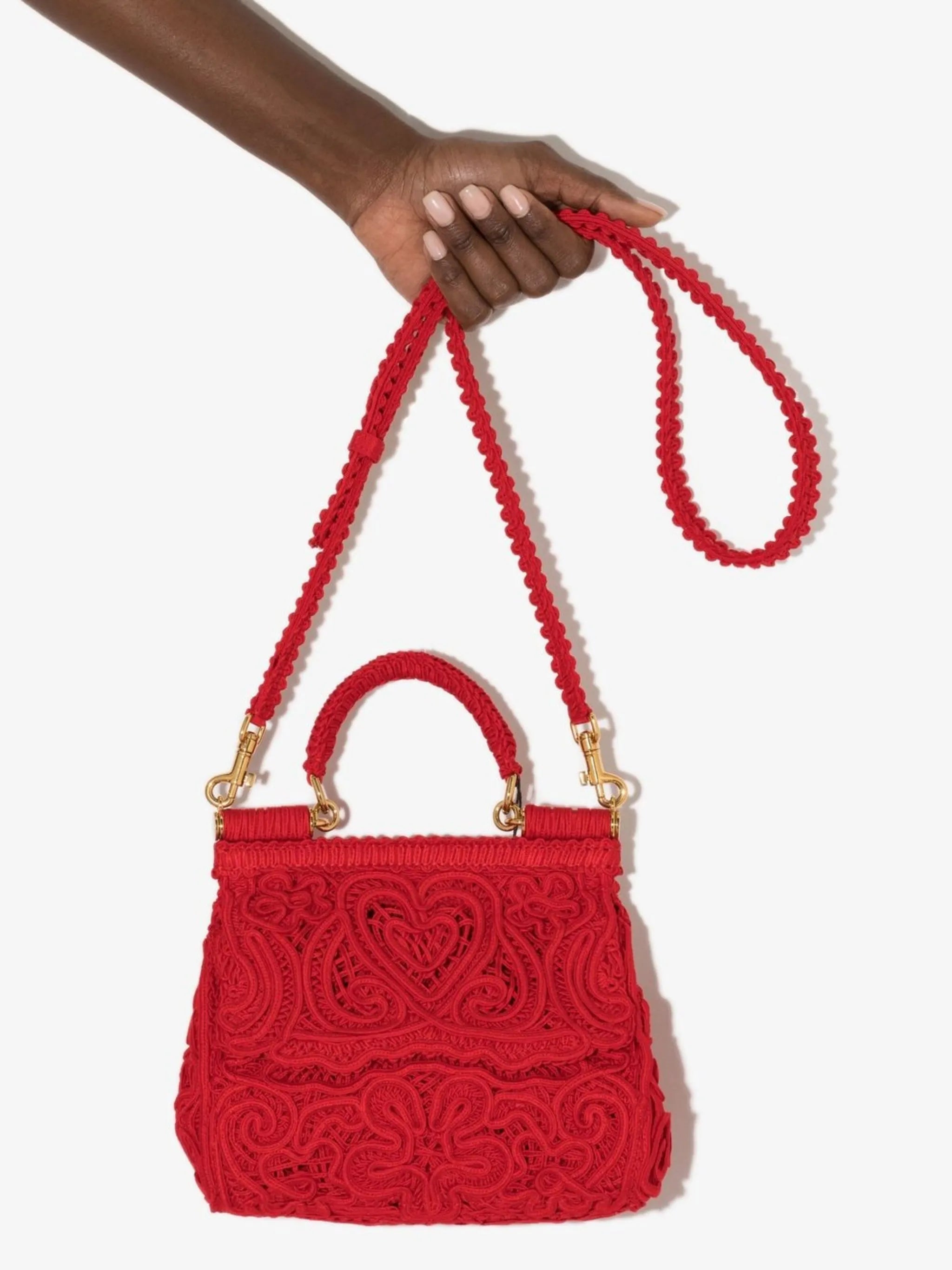 small Sicily cordonetto-lace shoulder bag