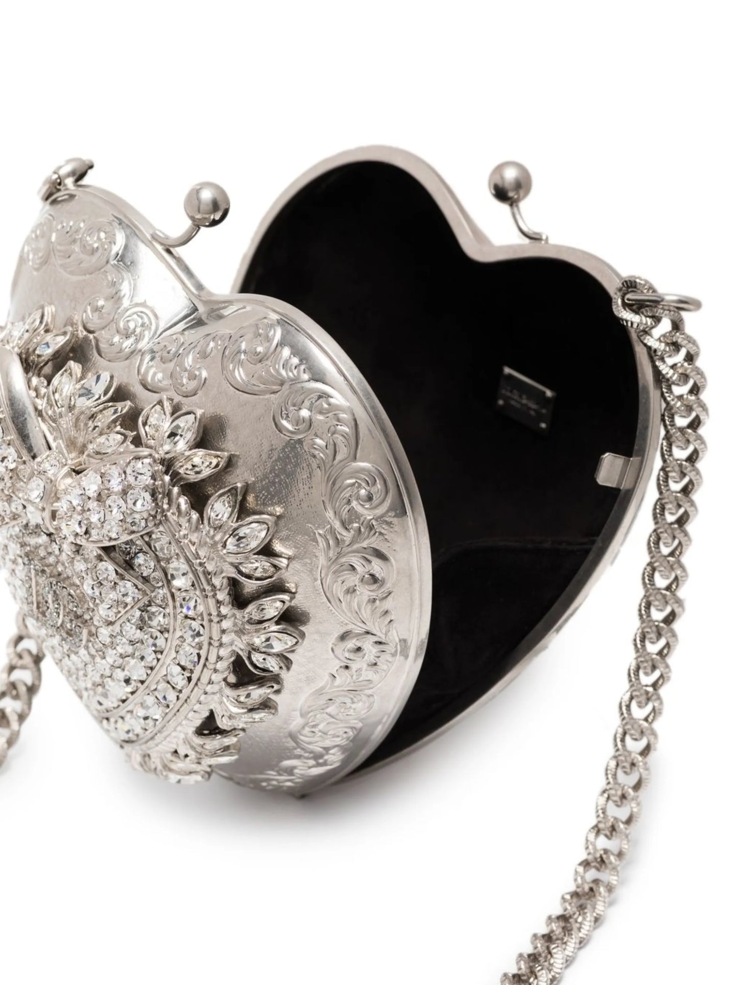 Metal Devotion crystal-embellished bag