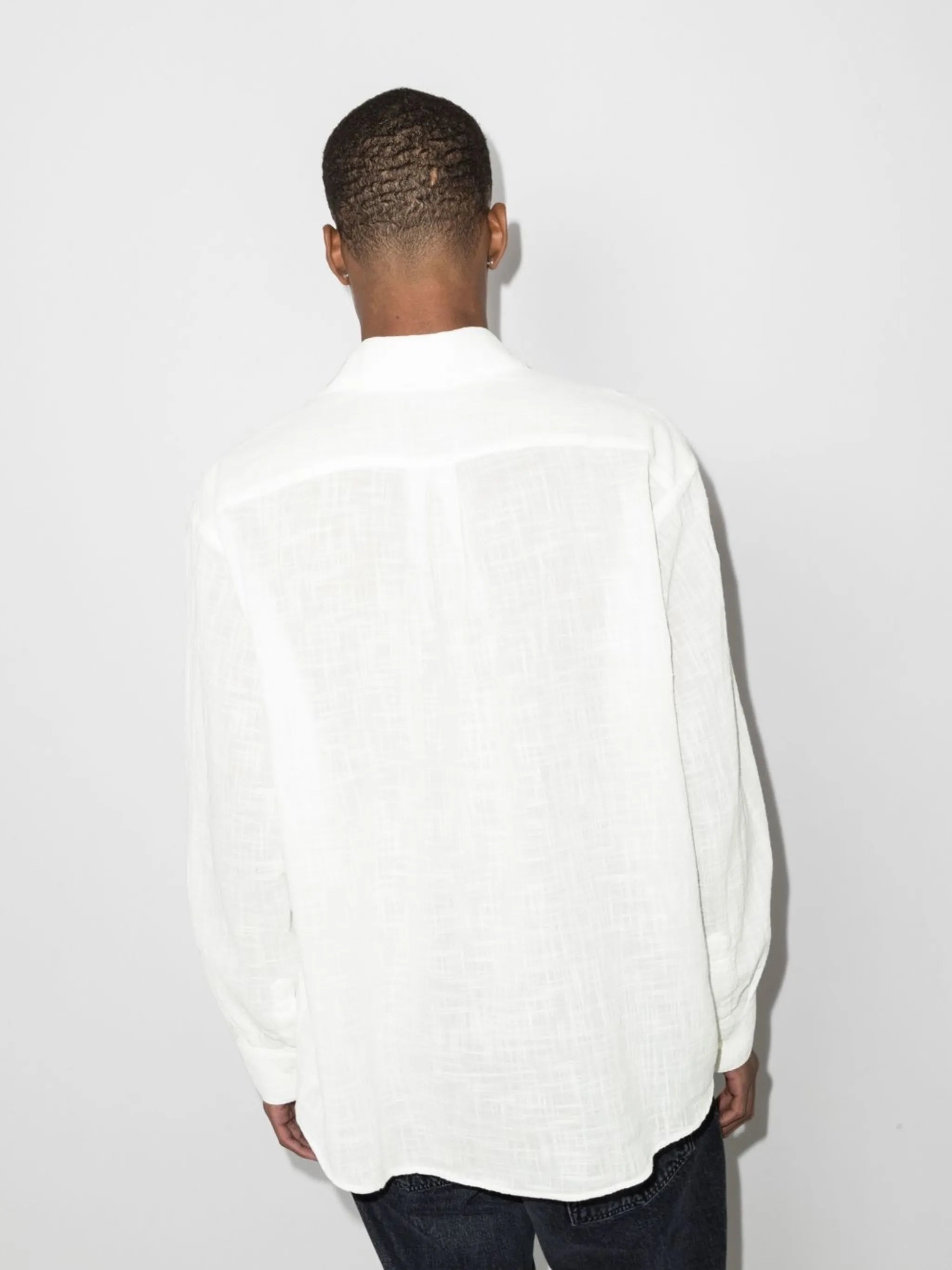 button-front long-sleeve shirt