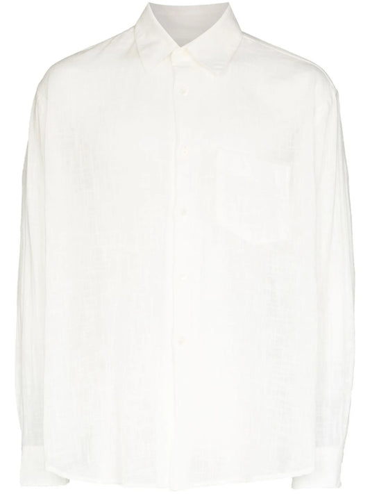 button-front long-sleeve shirt