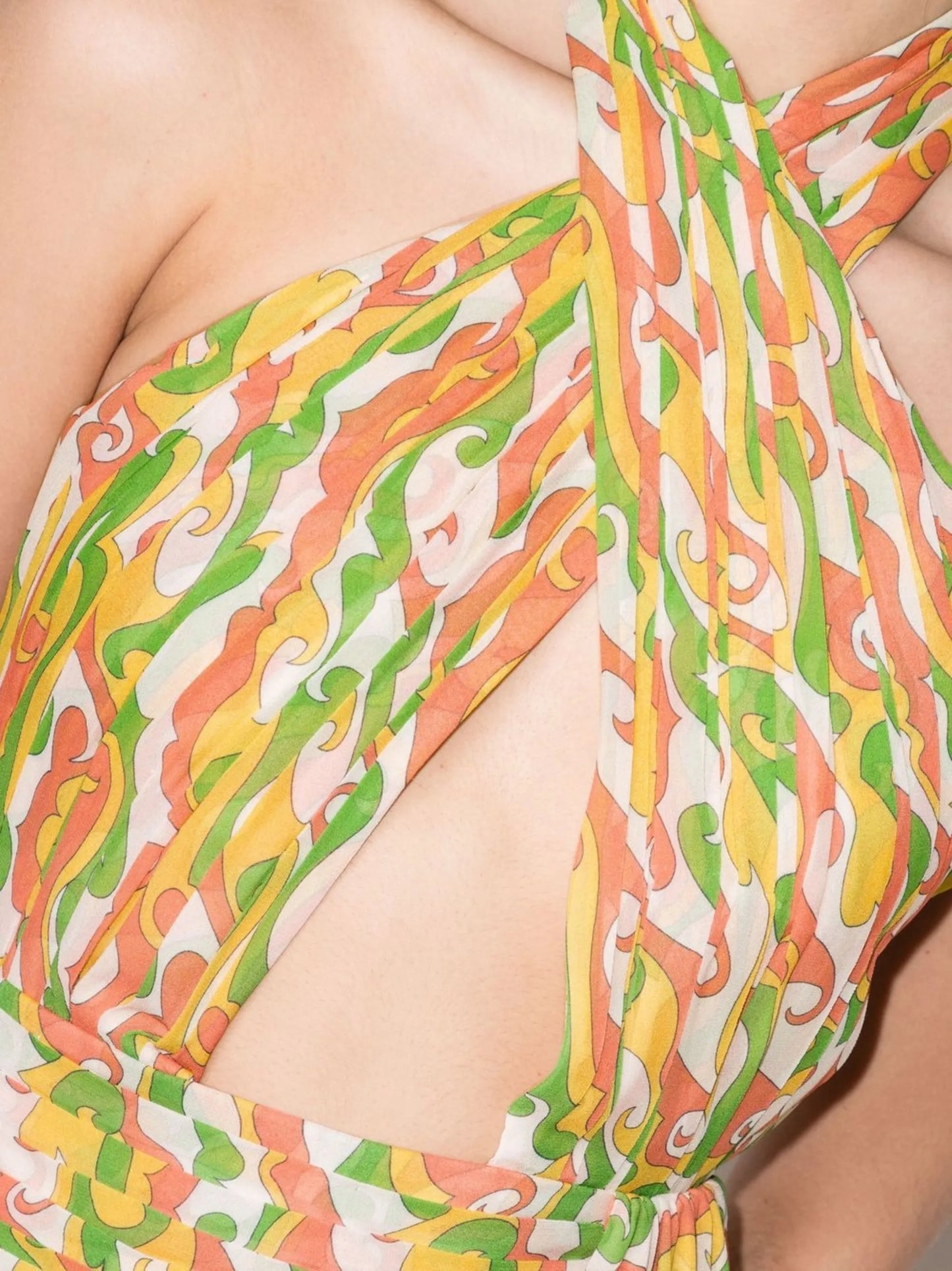 Pareo halterneck minidress