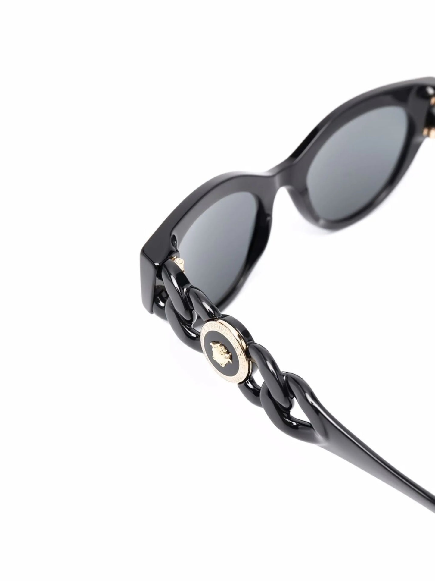 chain sculpted sunglasses