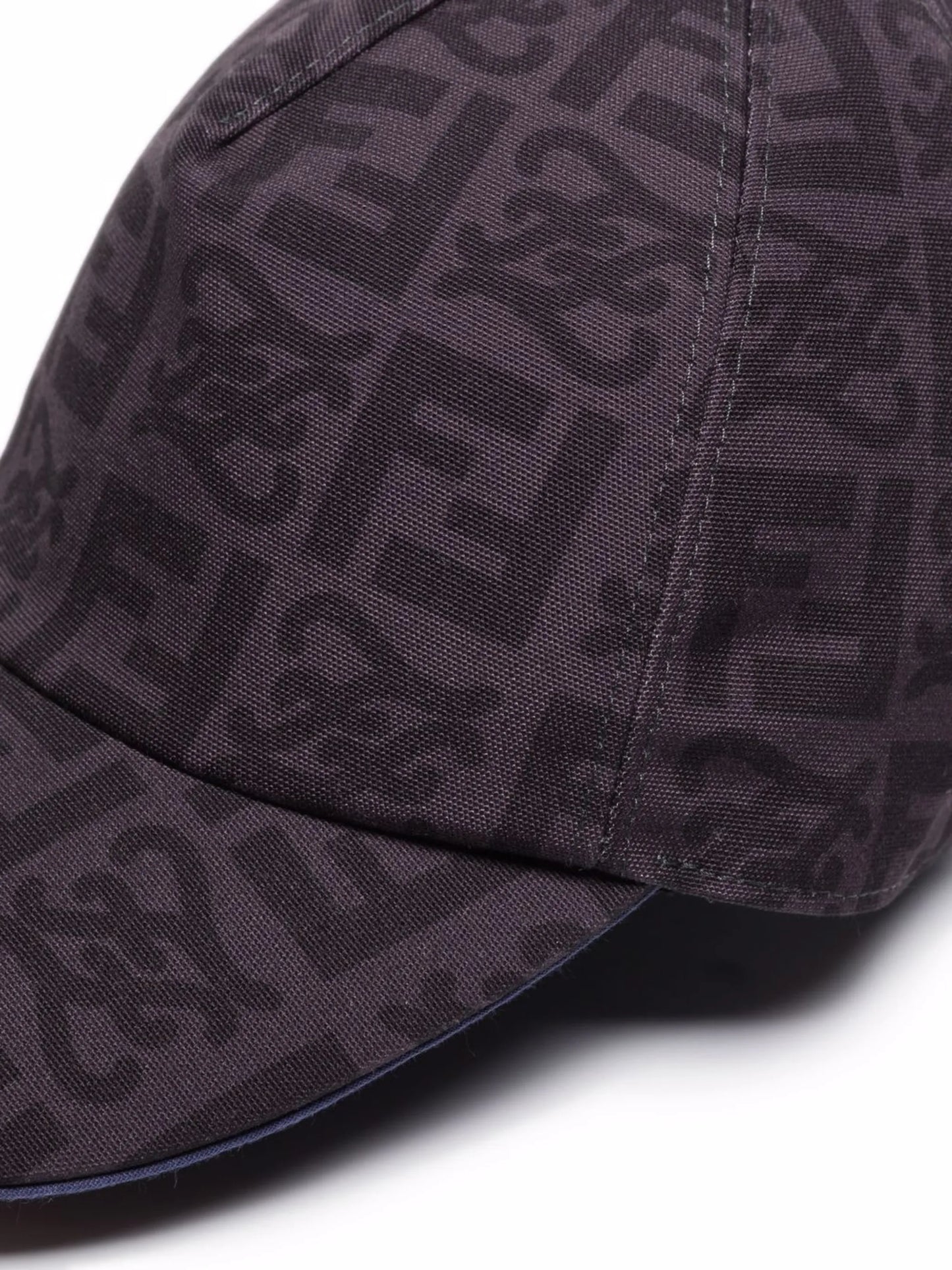 monogram-pattern baseball cap