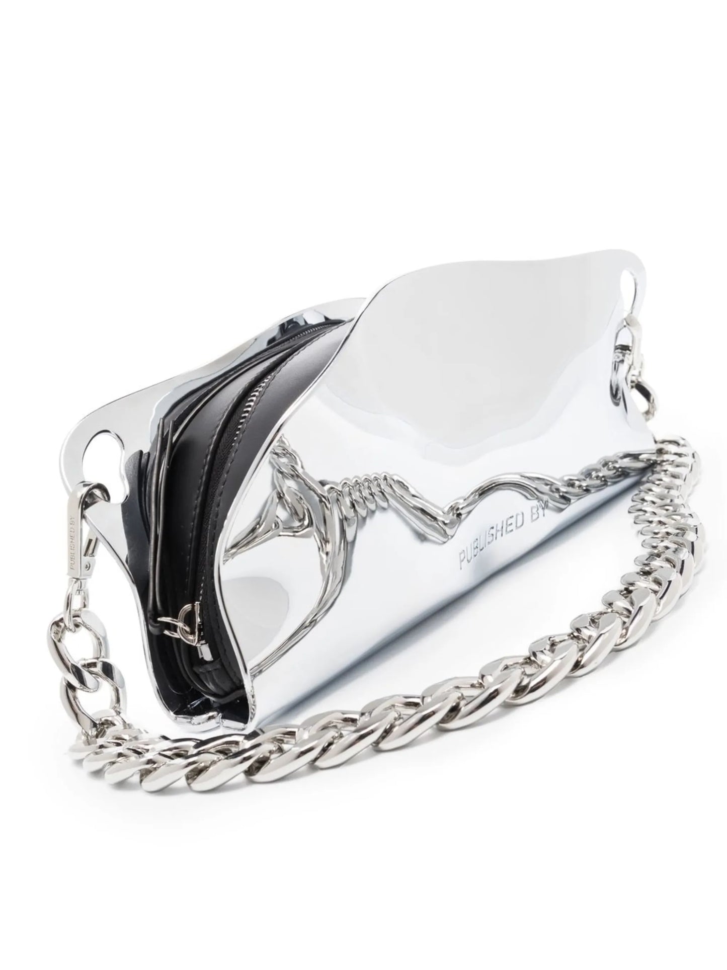 Mayzie chrome shoulder bag