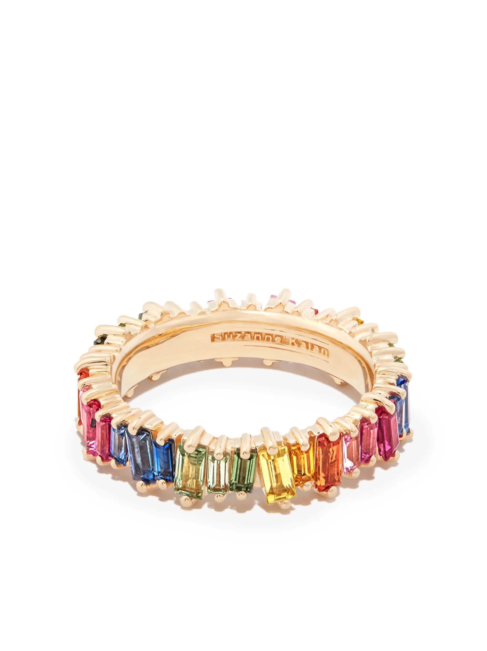 18kt yellow gold sapphire ring