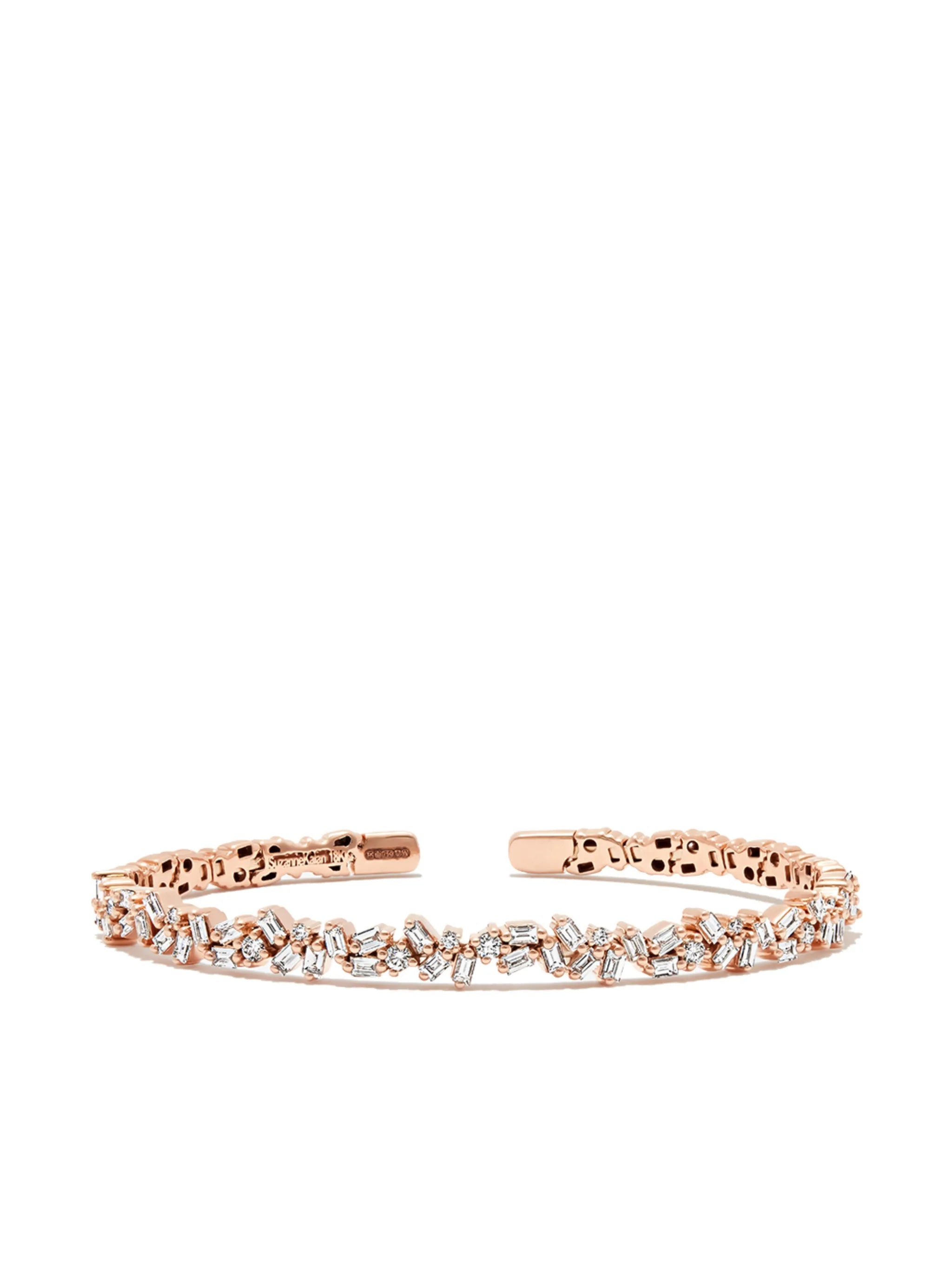 18kt yellow gold diamond tennis bracelet