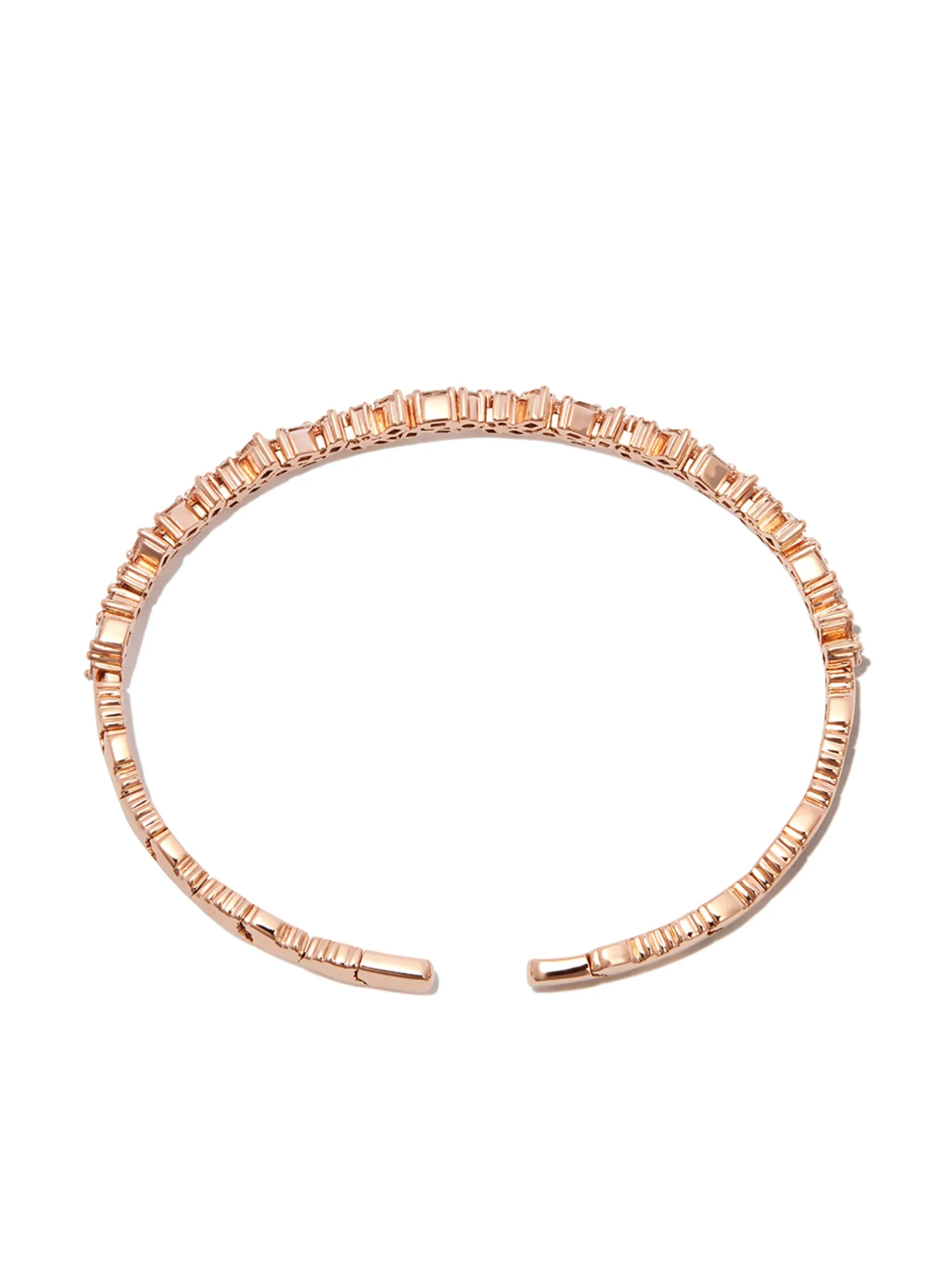 18kt yellow gold diamond tennis bracelet