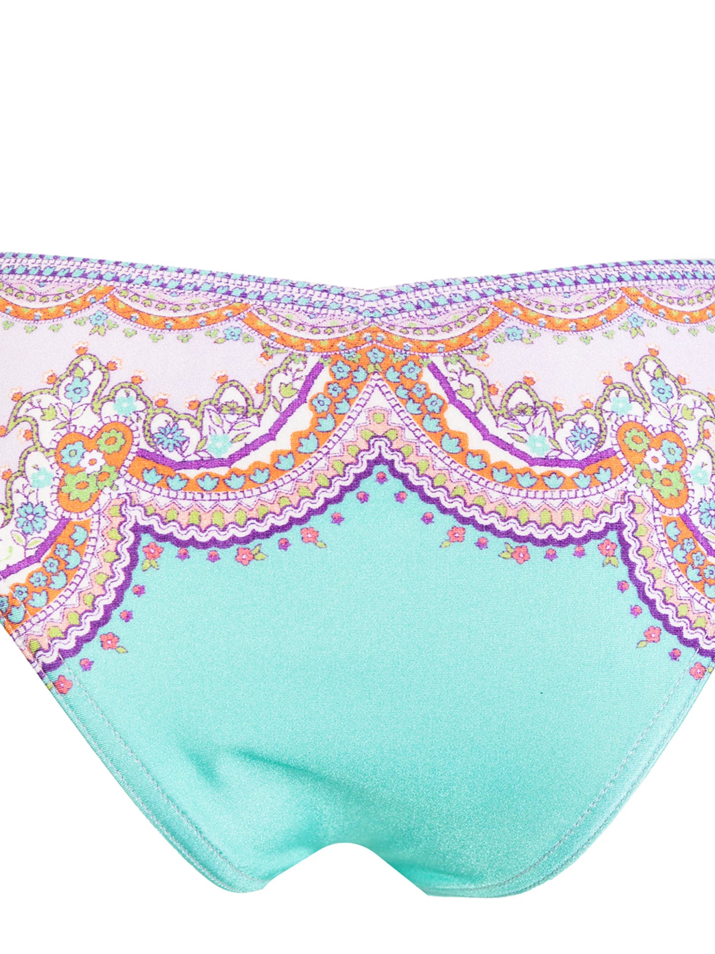 paisley-print tie-detail bikini bottoms