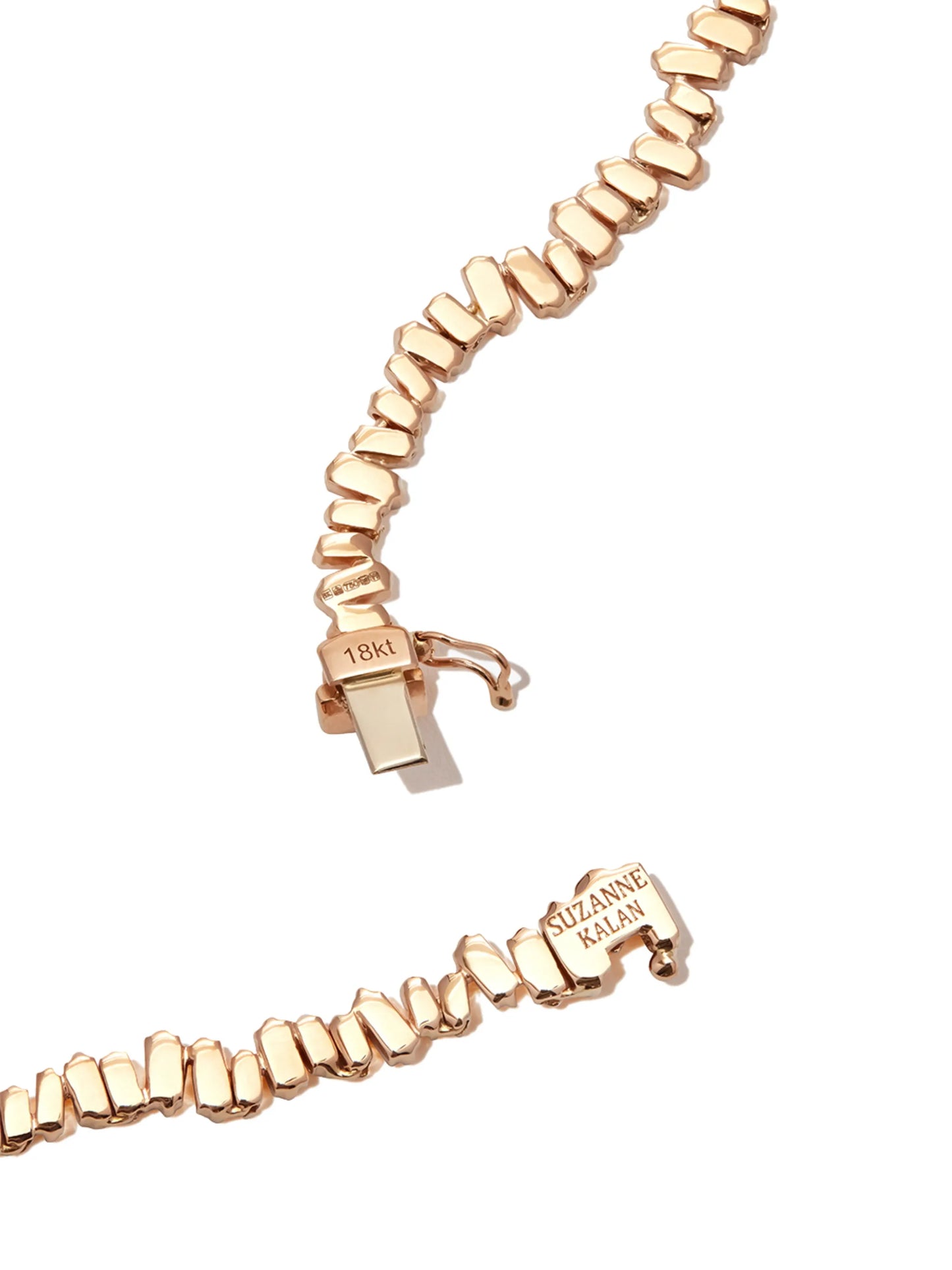 18kt rose gold sapphire necklace