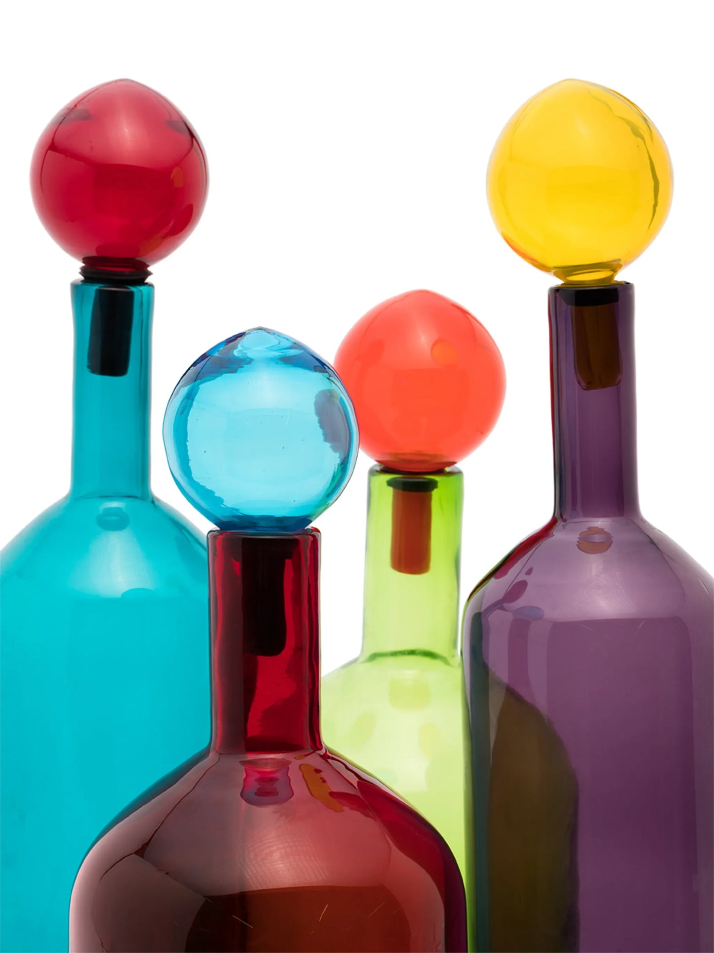Bubbles and Bottles decorative bottles (set of 4)