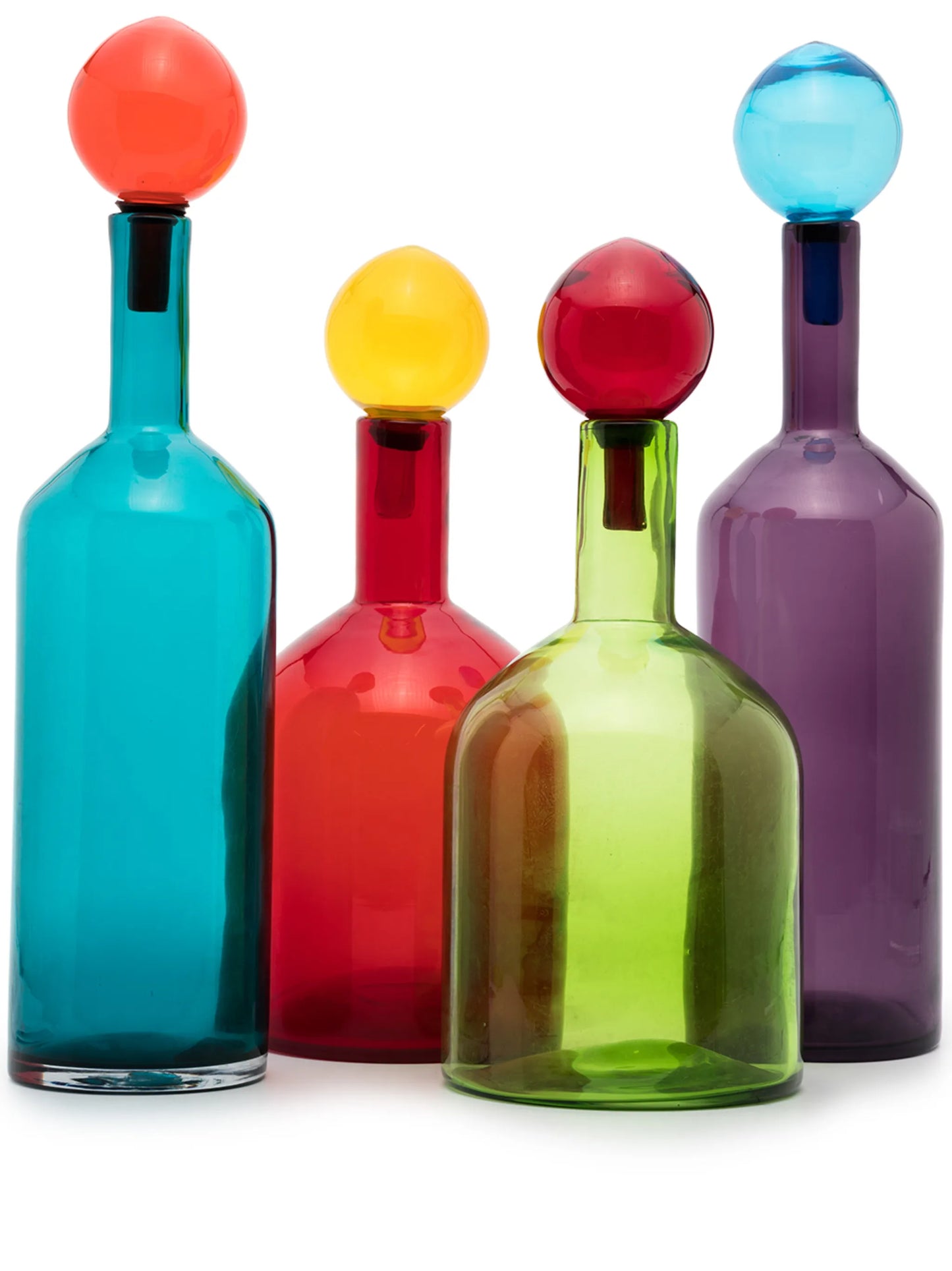 Bubbles and Bottles decorative bottles (set of 4)