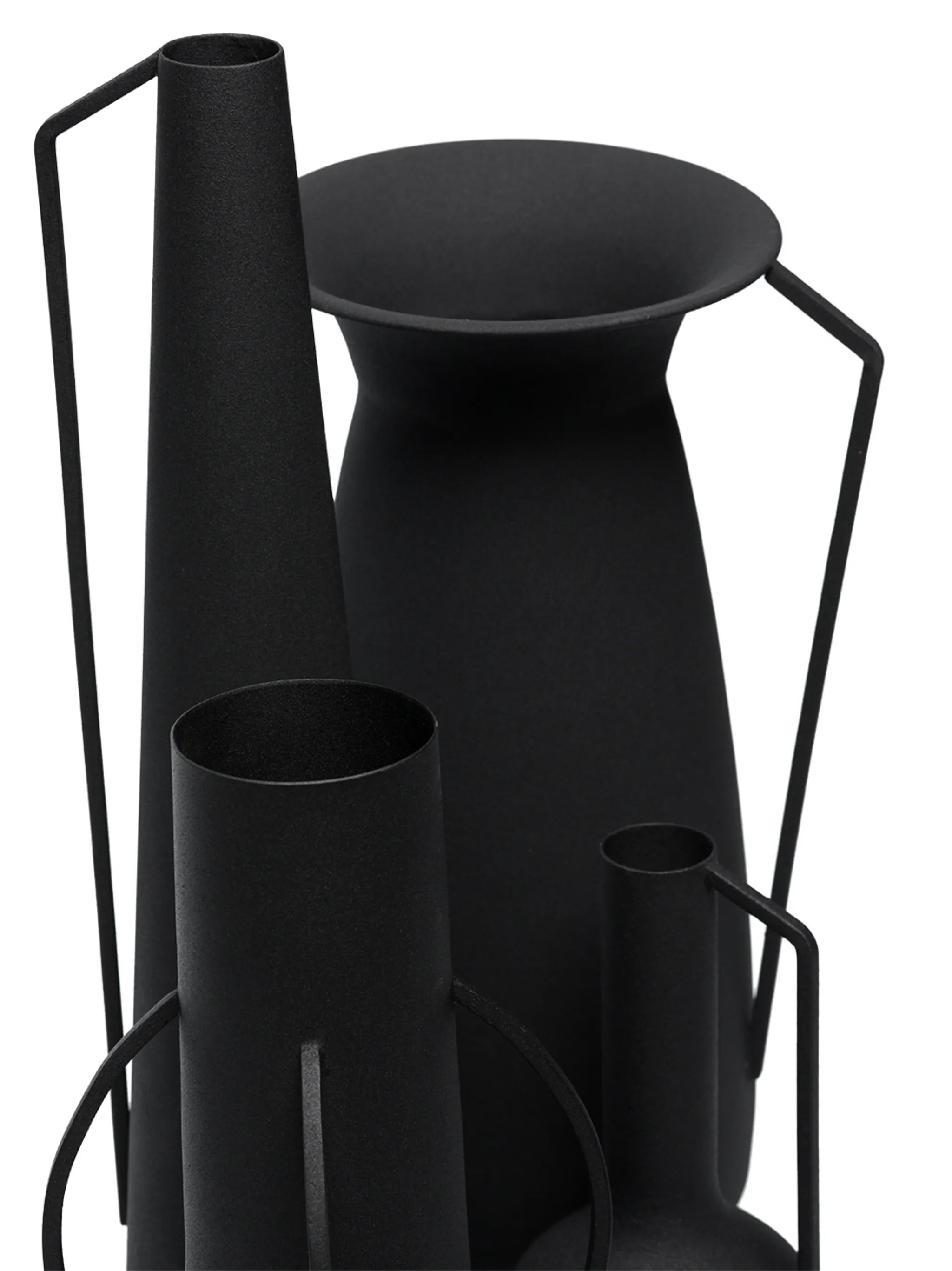 Roman powder-coated vases (set of 4)