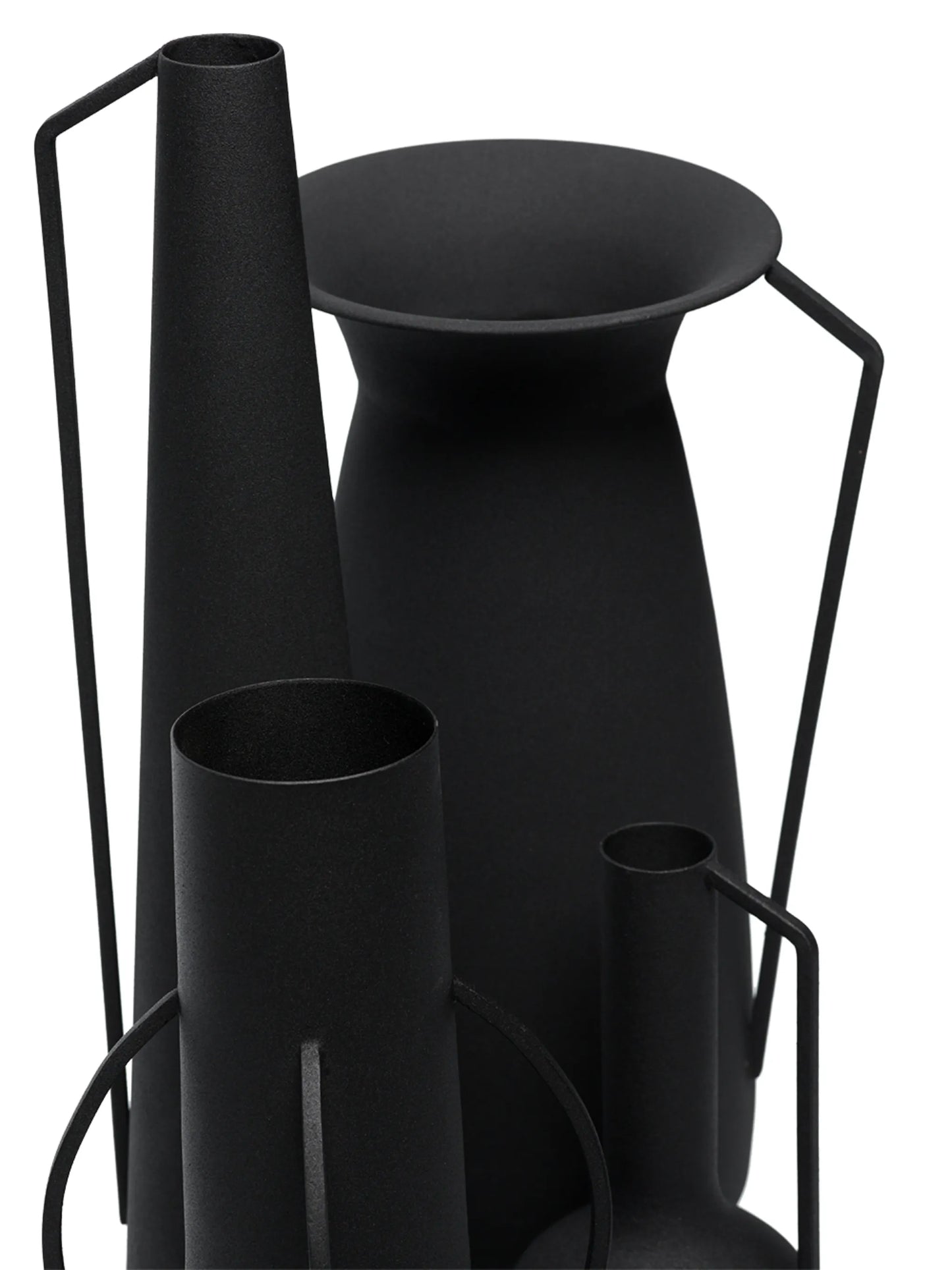 Roman powder-coated vases (set of 4)