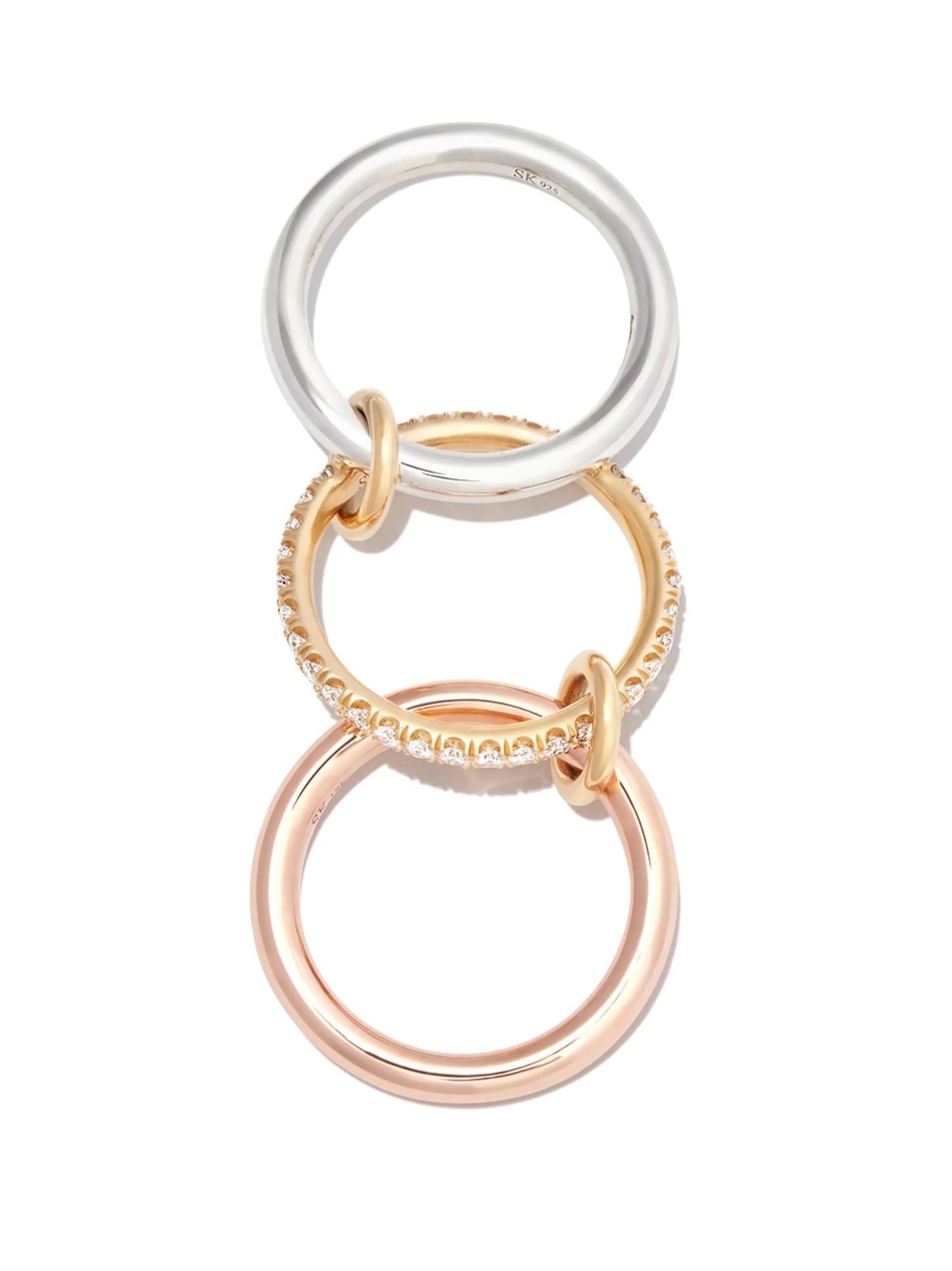 18kt gold Libra Petite diamond ring