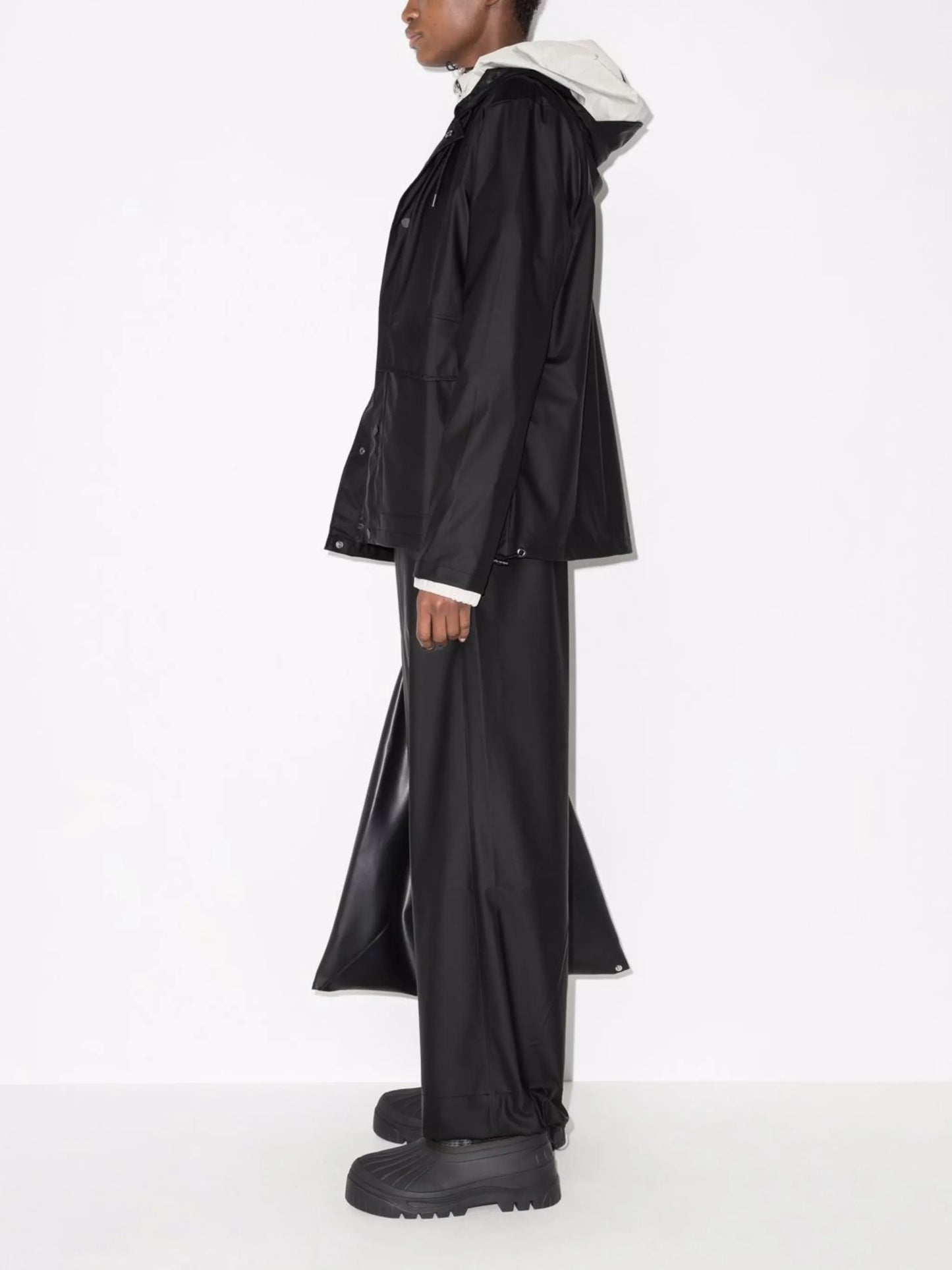 short hooded coat
