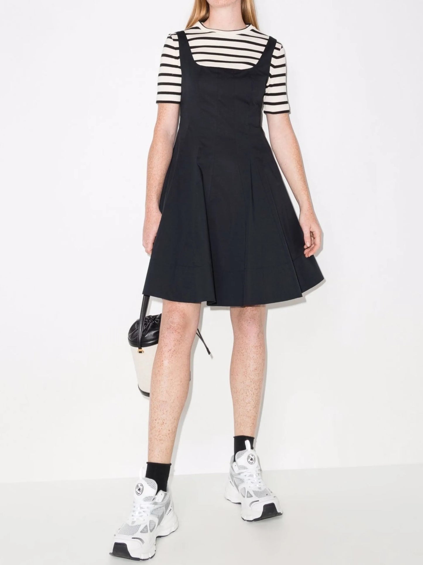Mini Wells square-neck dress