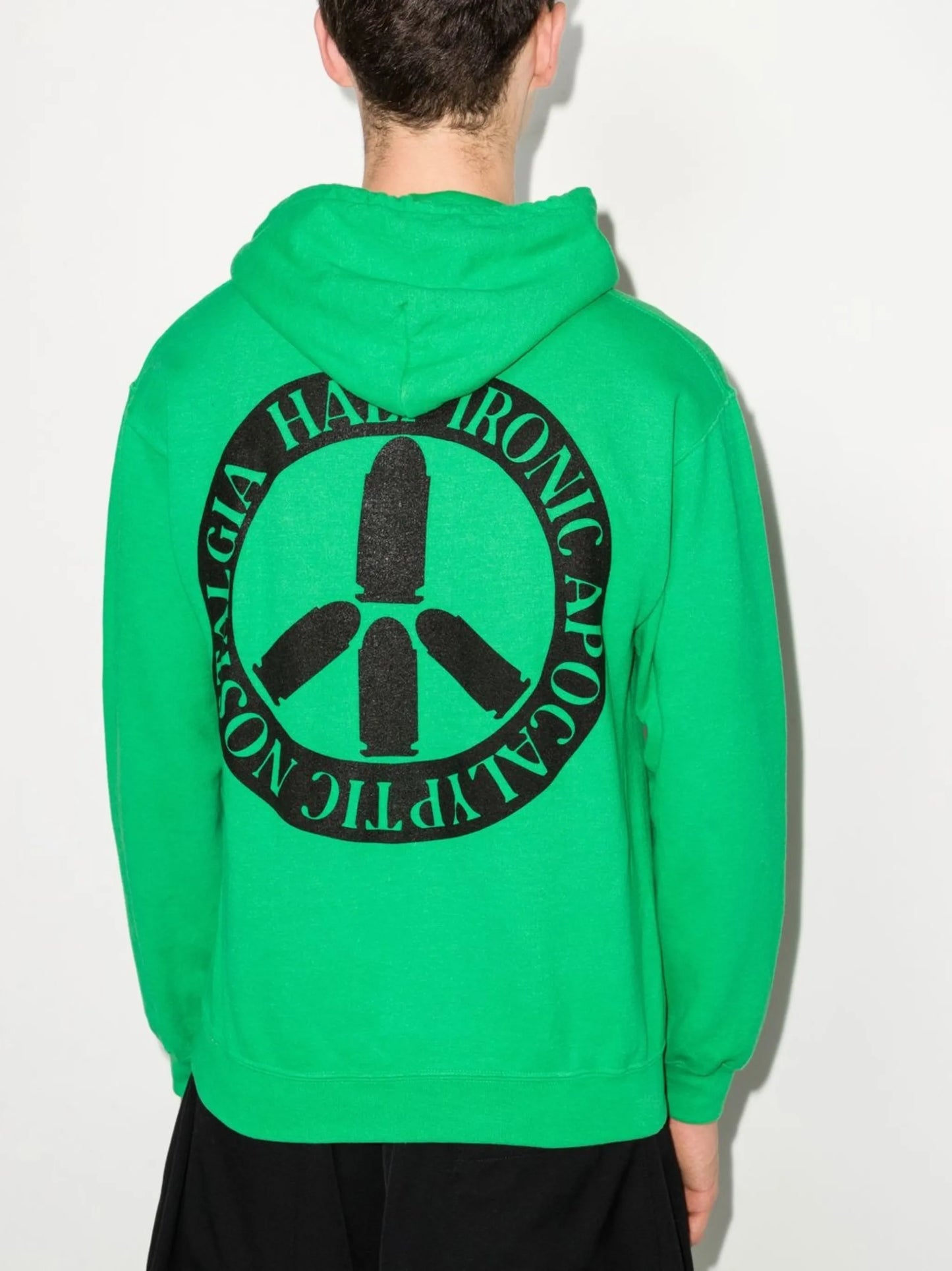 Bullet-print cotton hoodie