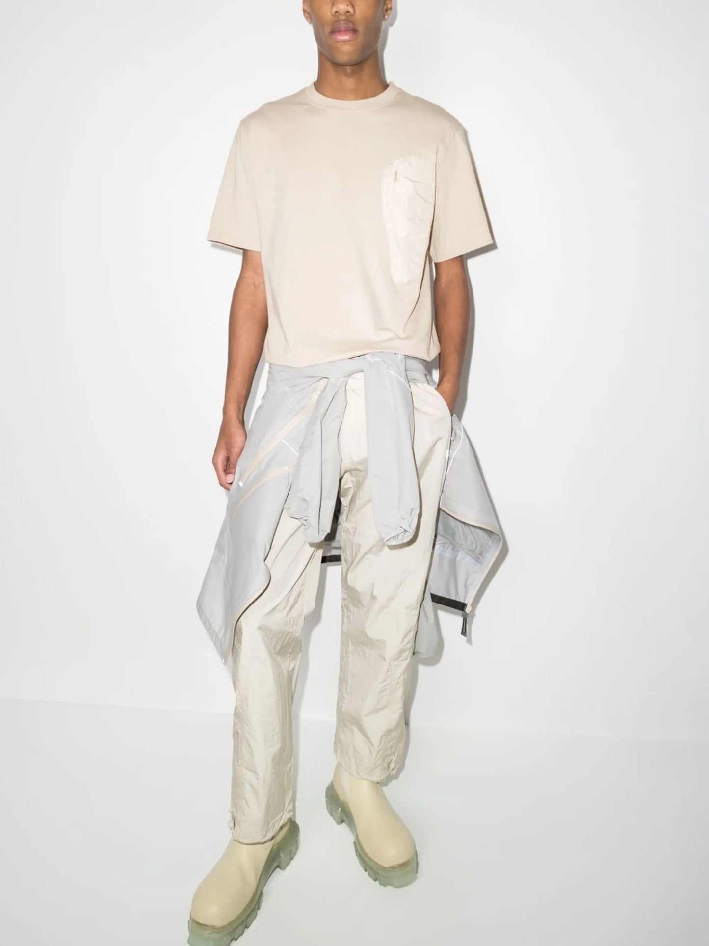 chest-pocket cotton T-shirt