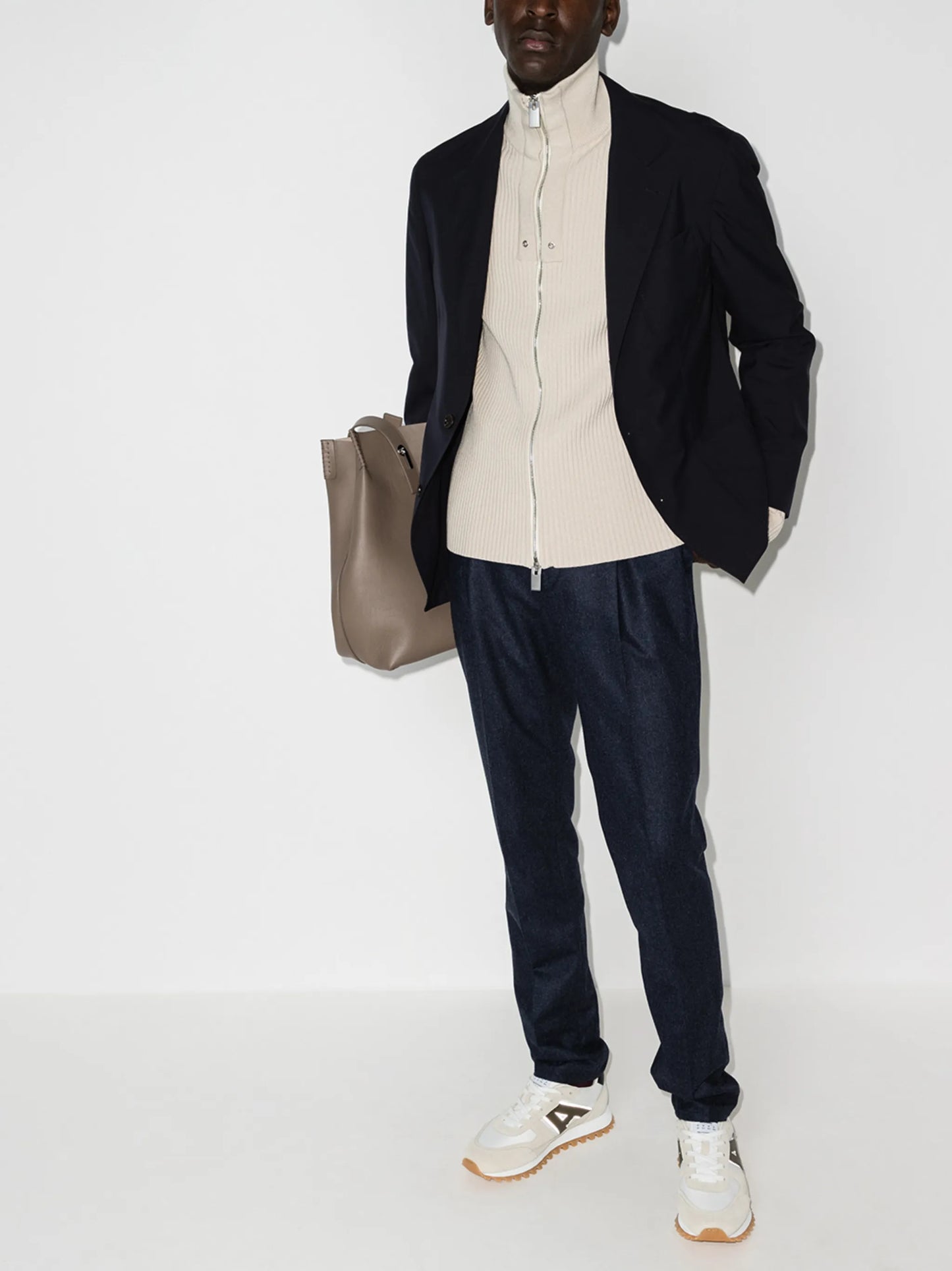 single-breasted suit jacket
