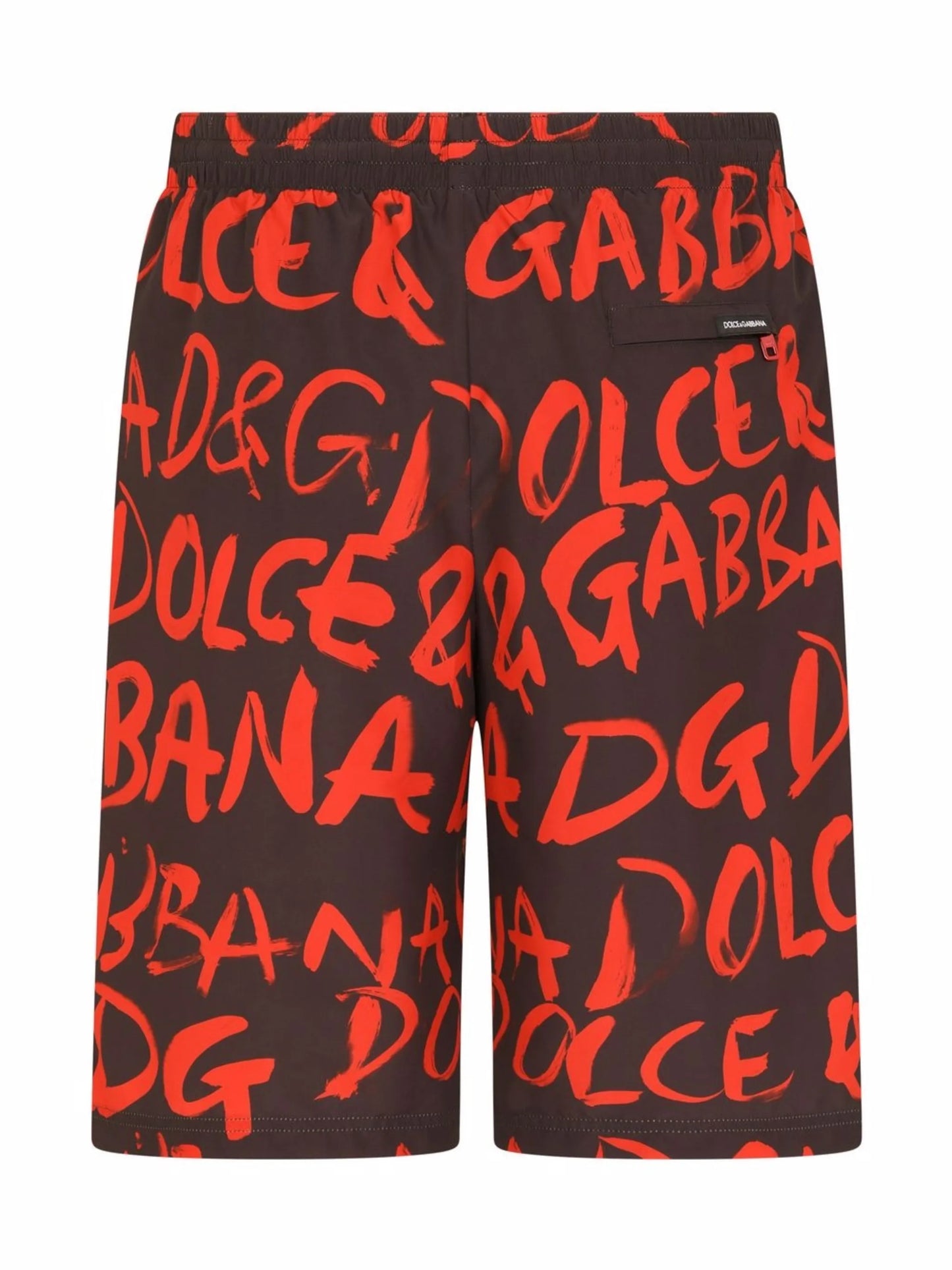 logo-print long swim shorts