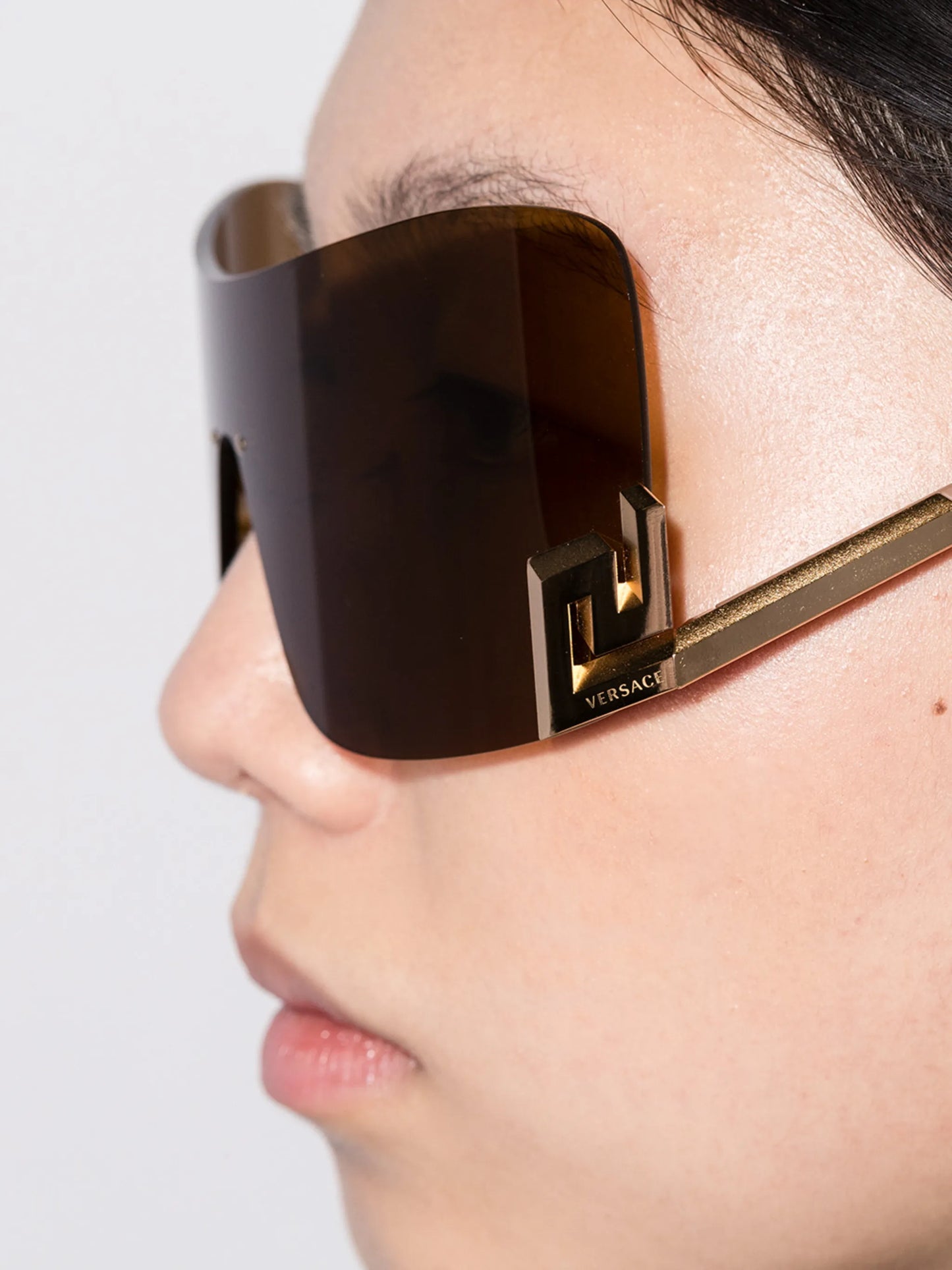 Greca detail oversized sunglasses