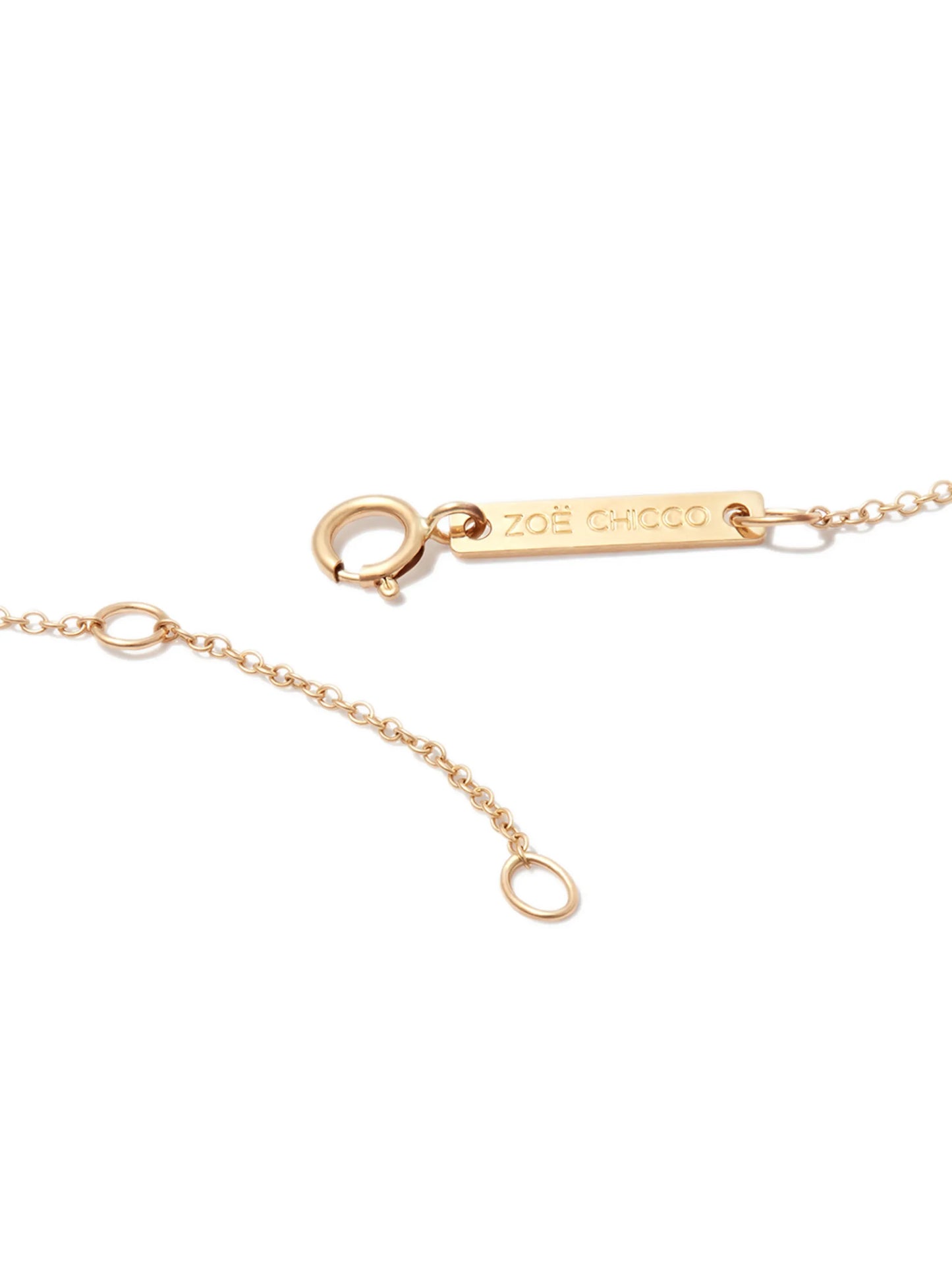 14kt yellow gold diamond necklace