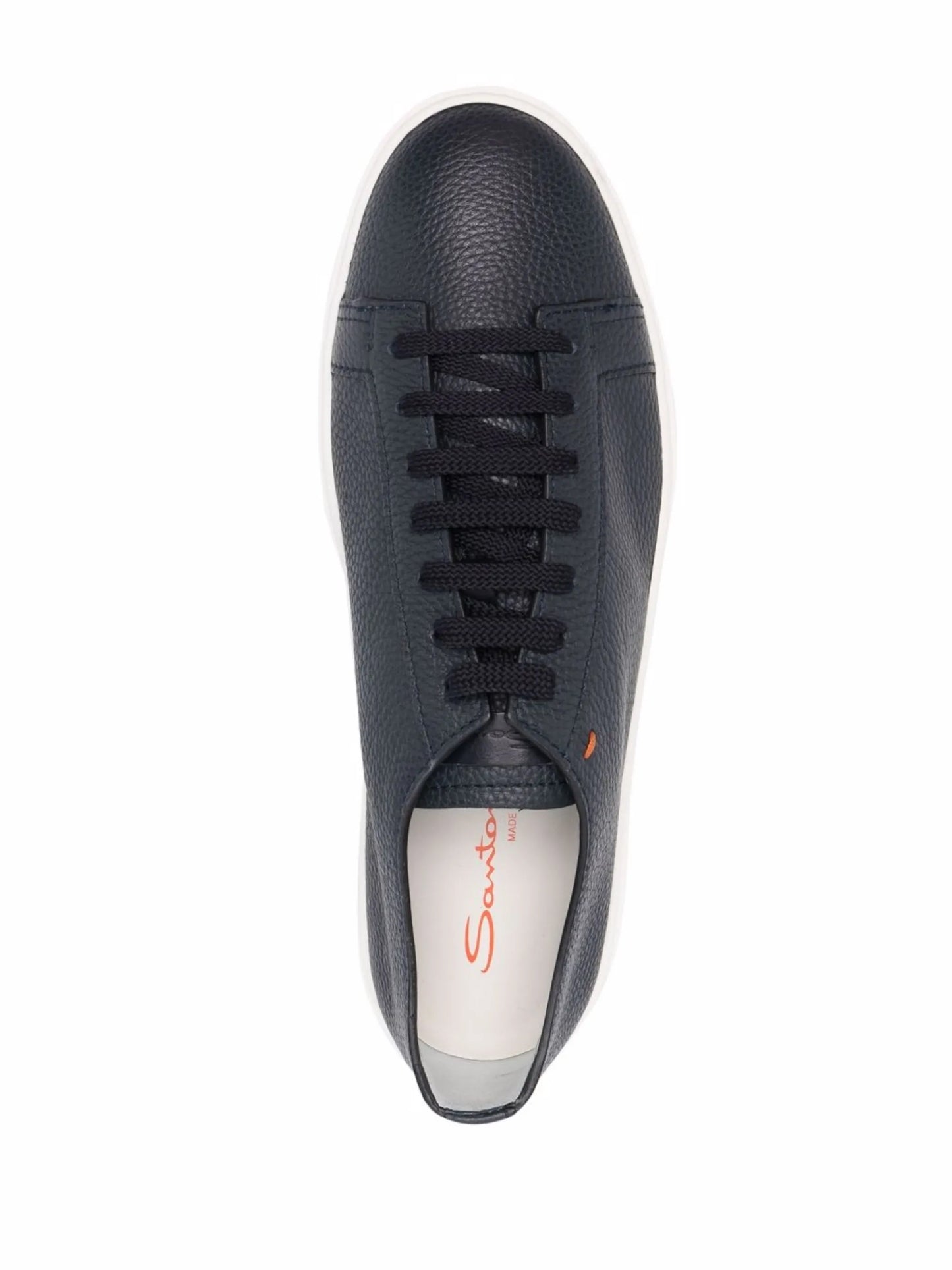 low-top leather sneakers