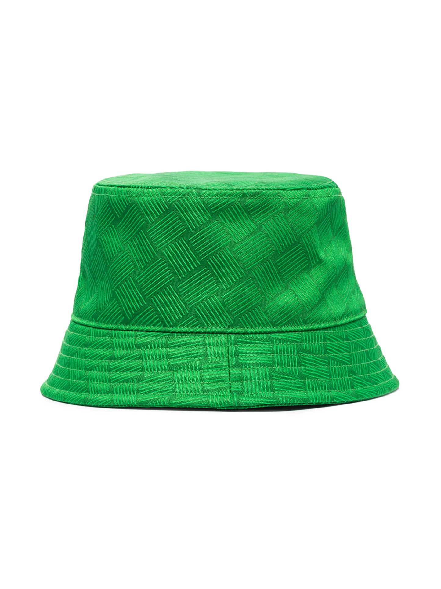 Intrecciato-pattern bucket hat