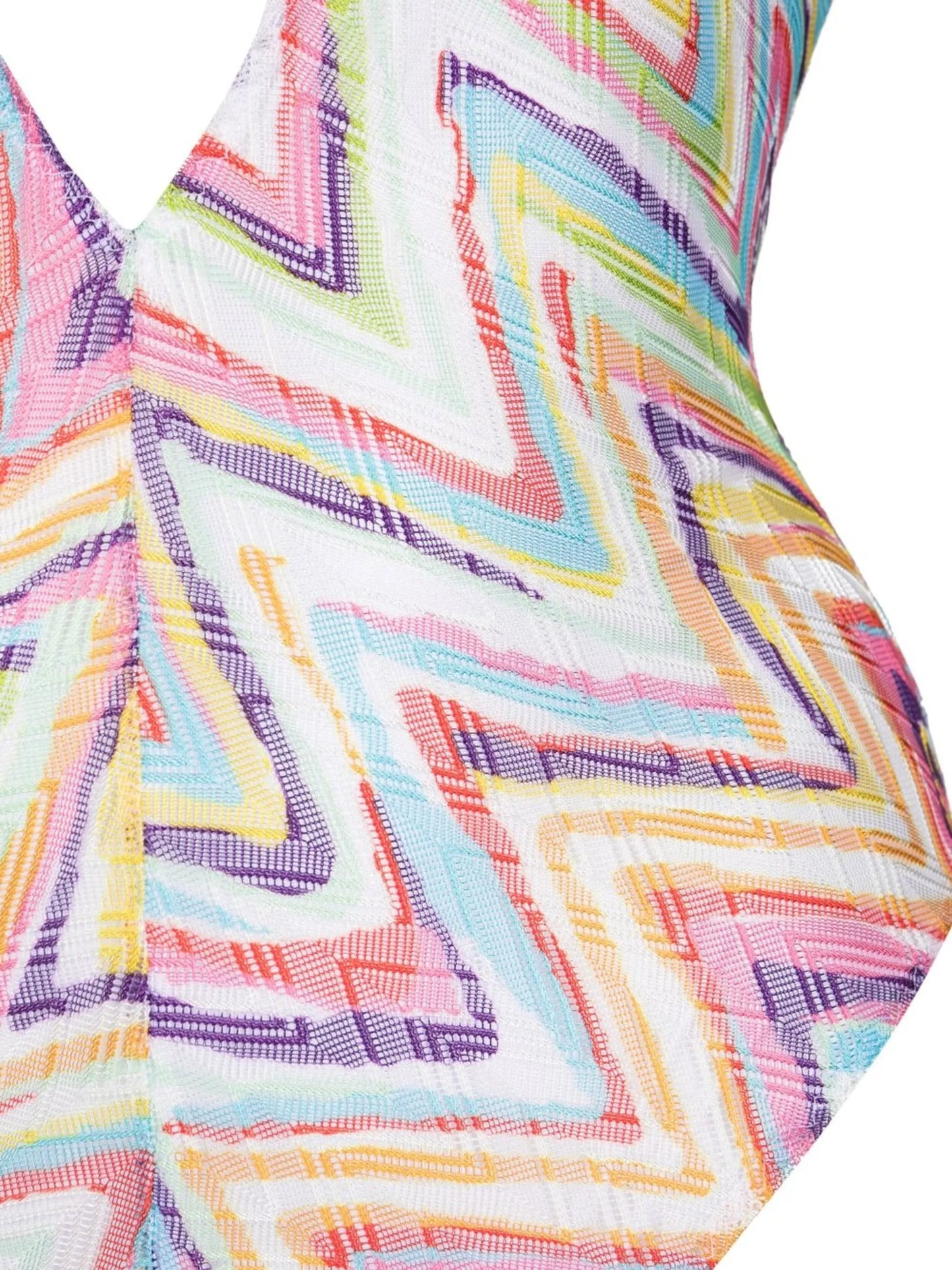 zig-zag plunge swimsuit