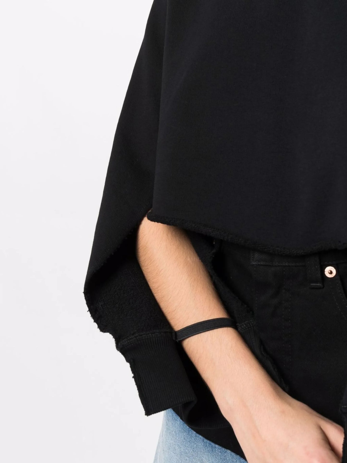 cut-out sleeve hoodie
