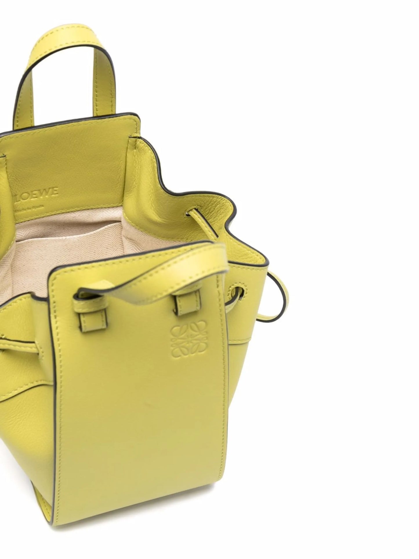 mini Hammock Anagram-embossed bucket bag