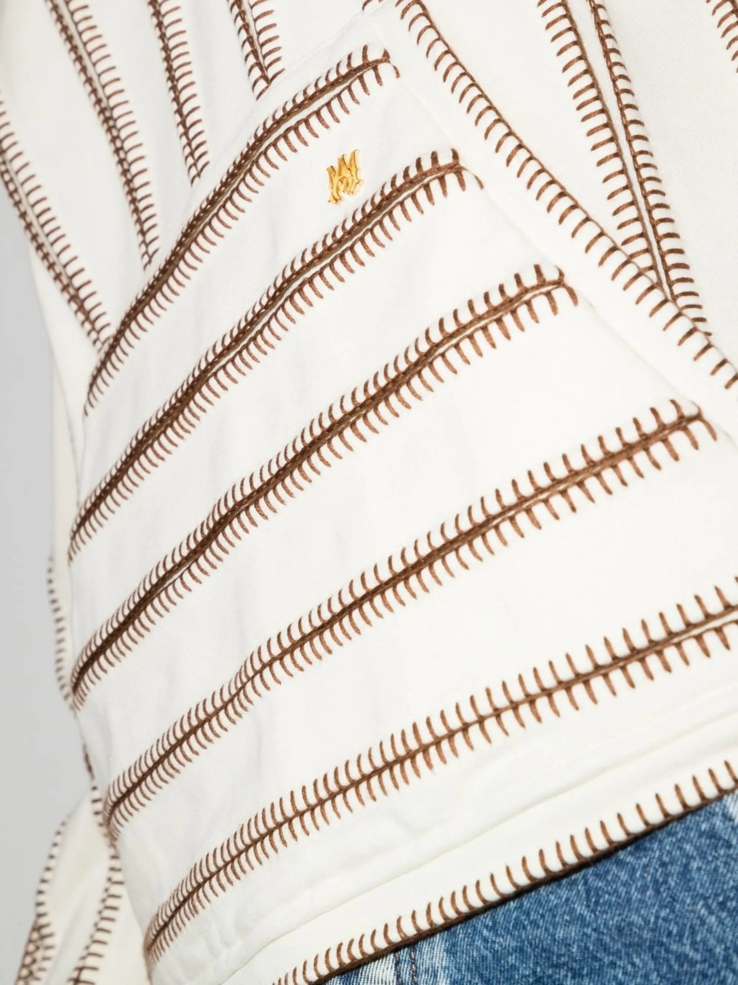 contrast-stitch sweatshirt