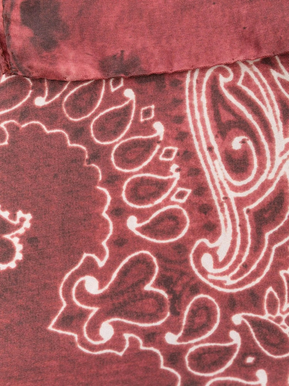 scarf with paisley print