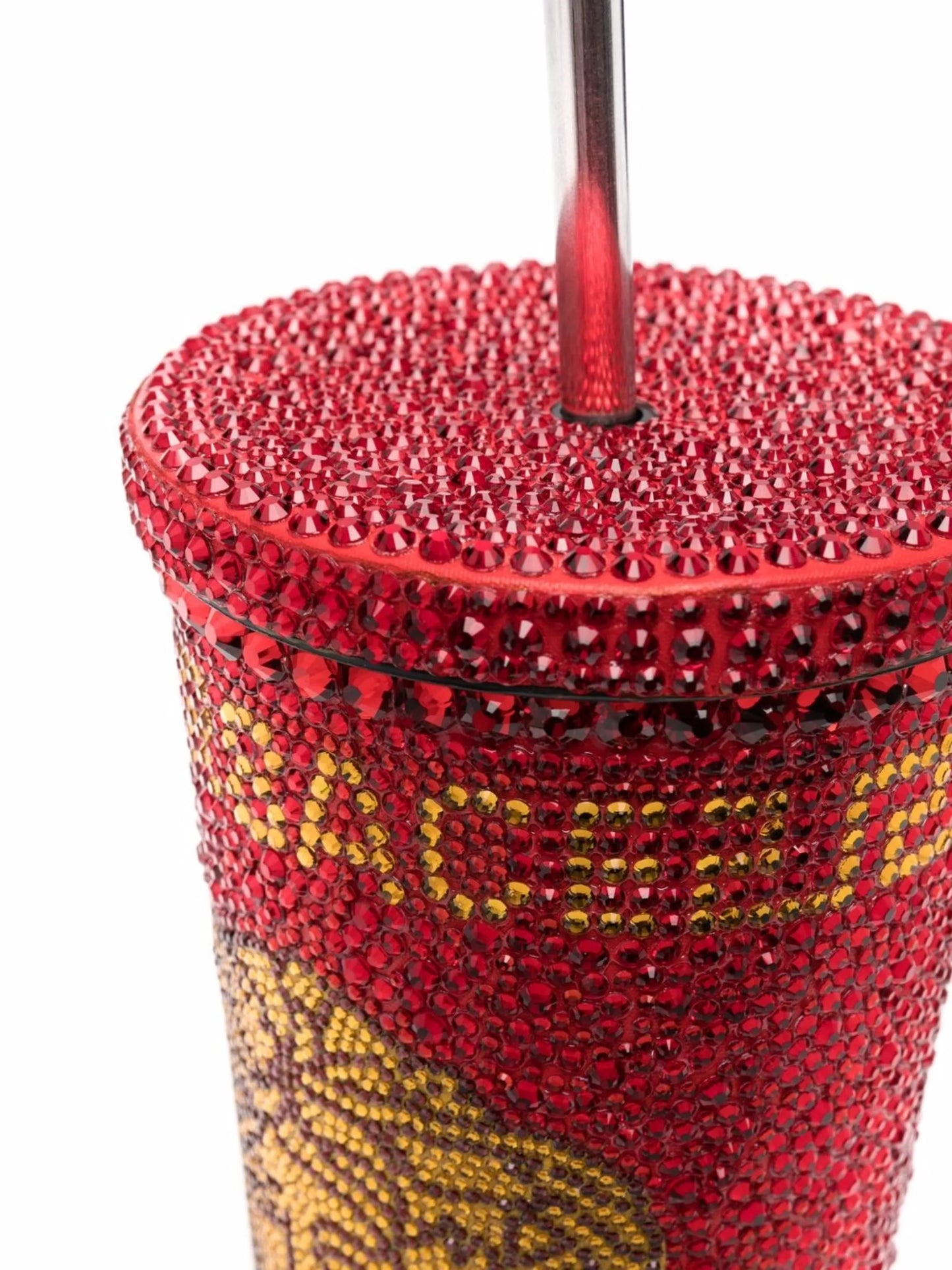 Medusa crystal-embellished travel cup