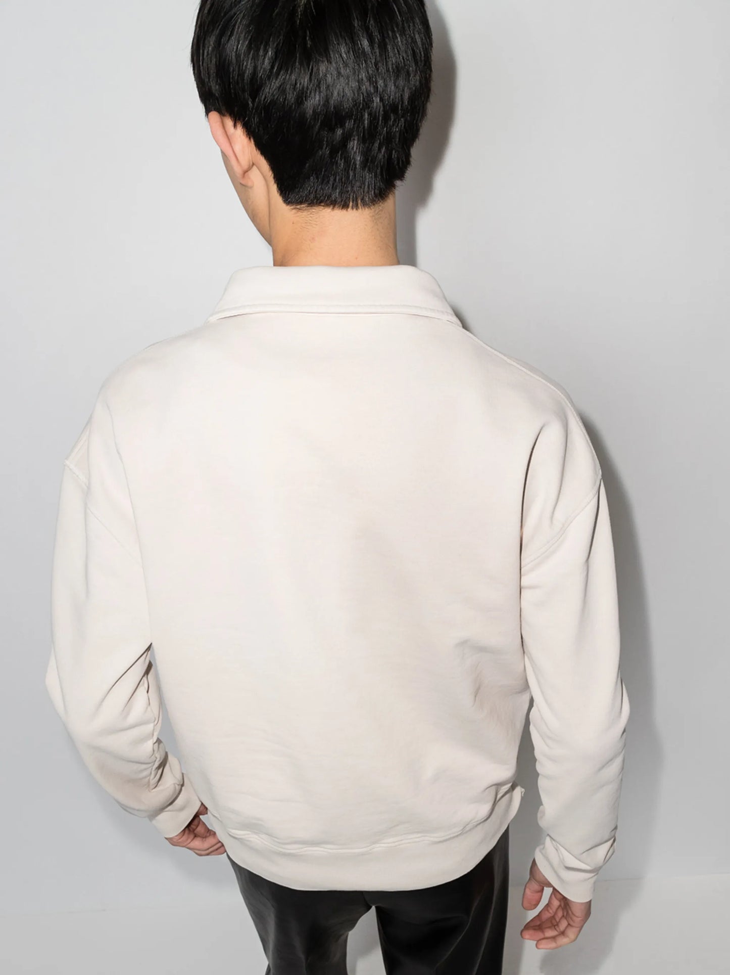 half-zip organic cotton sweatshirt