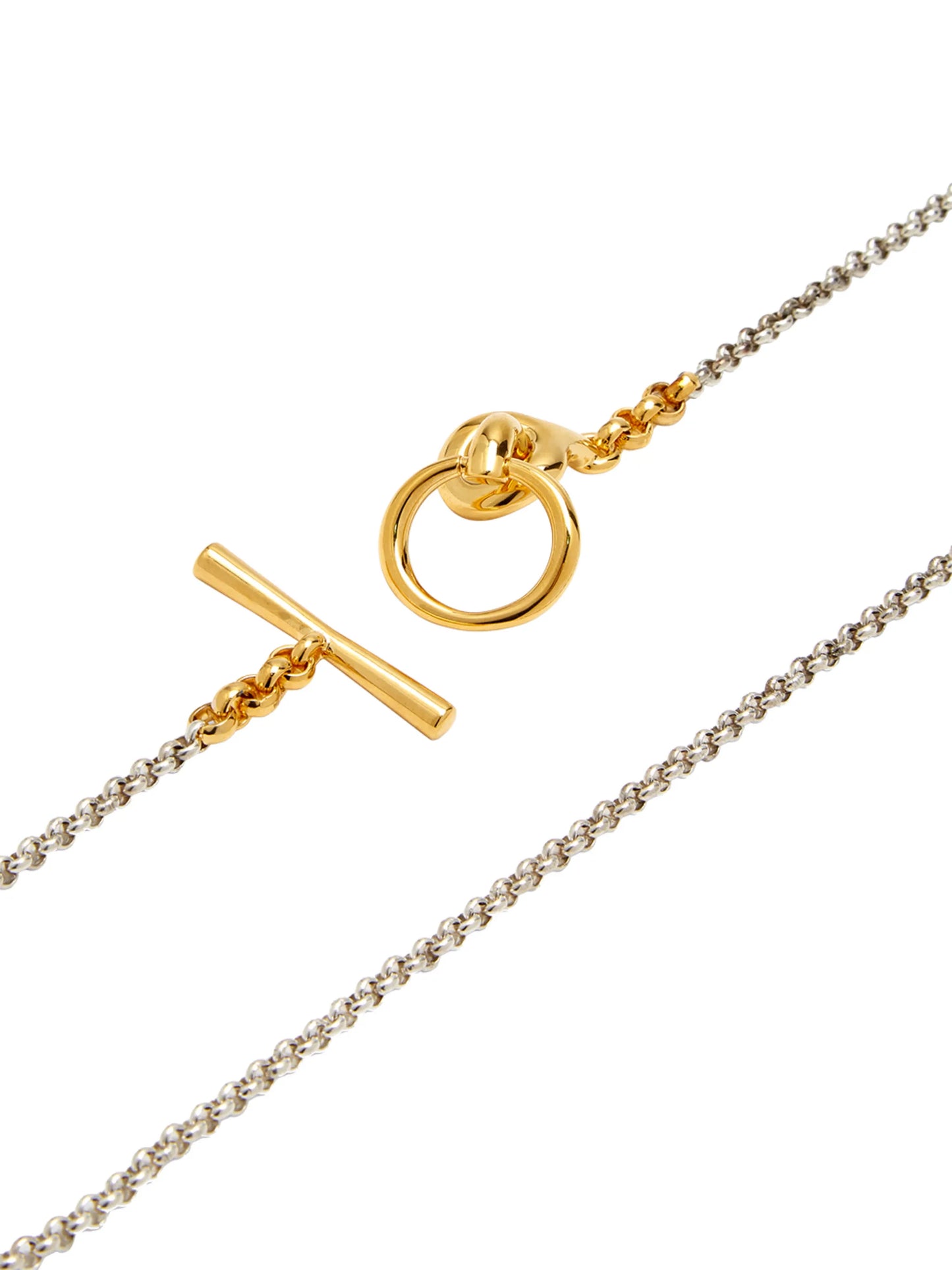 Halo chain-link necklace