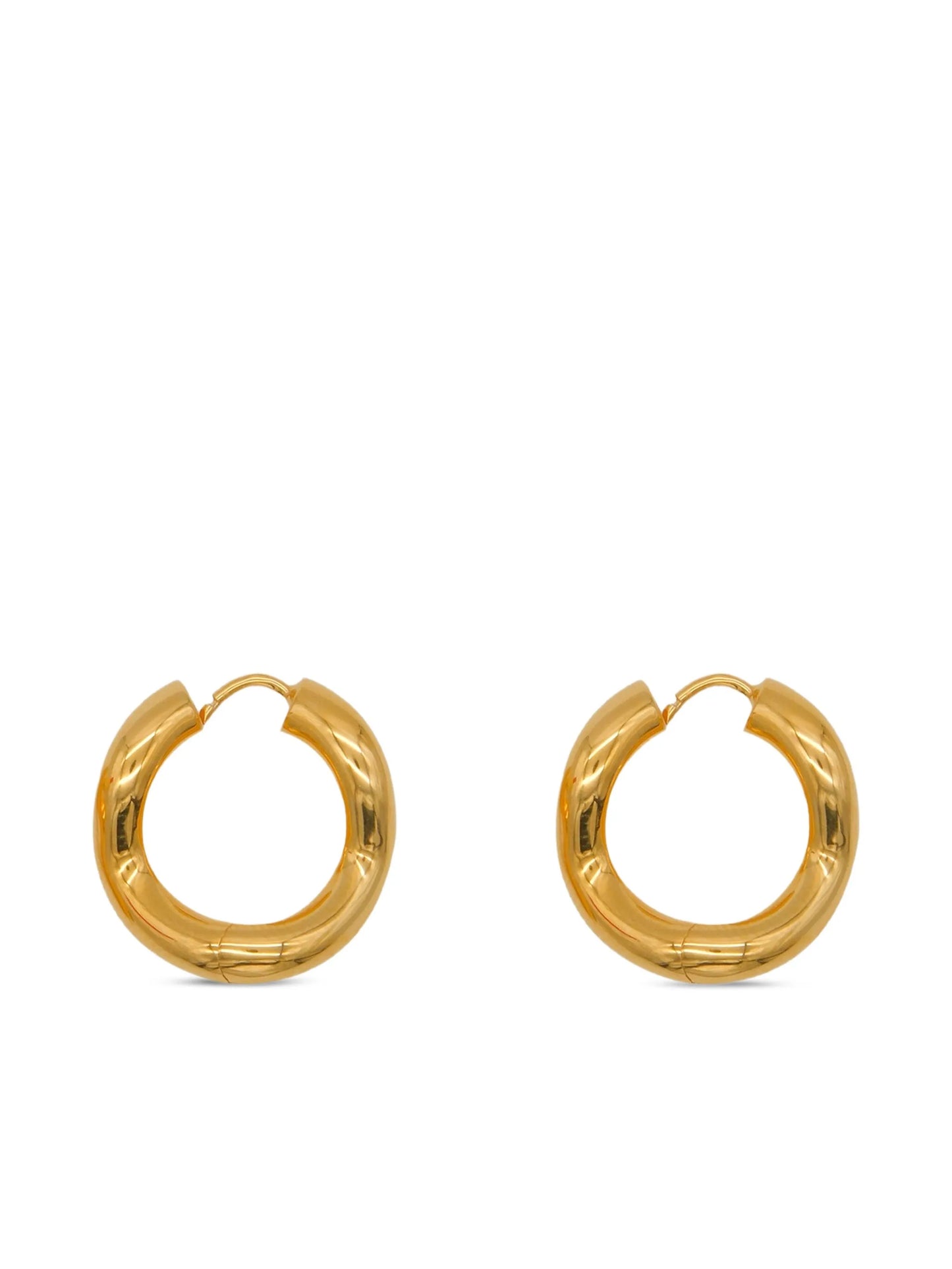 Wave hoop earrings