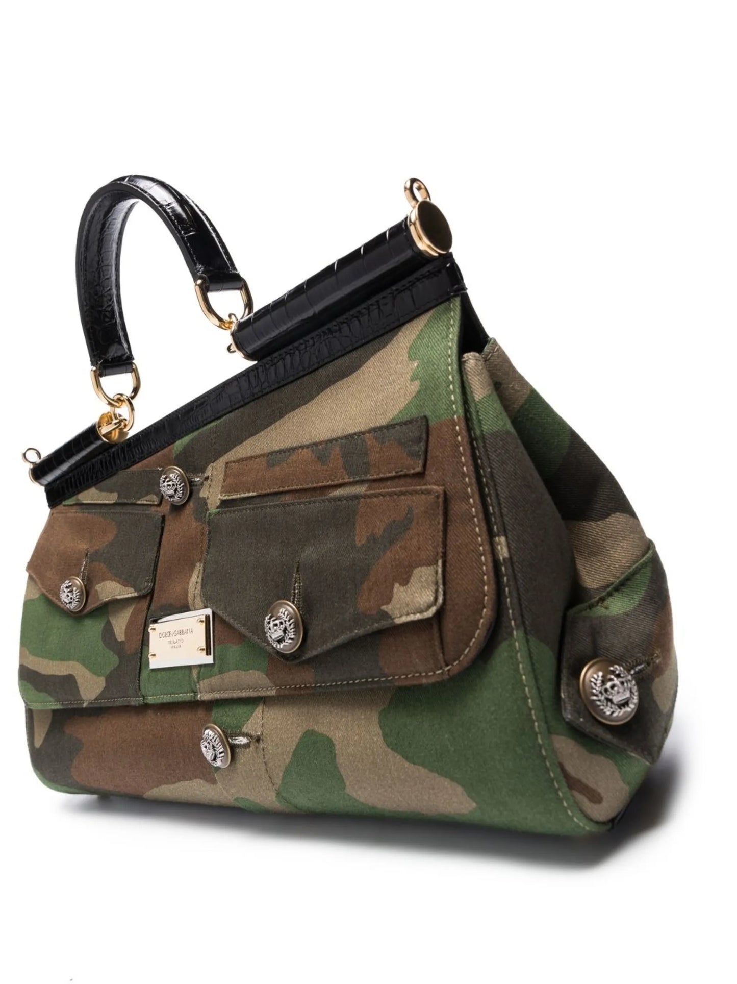 Sicily camouflage-print shoulder bag