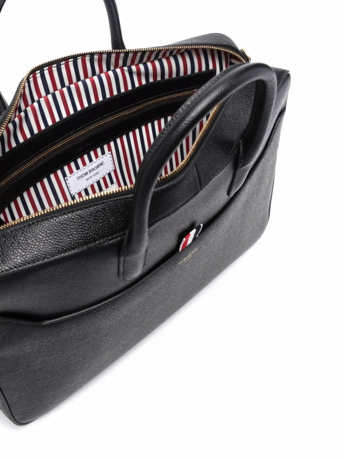grosgrain-tab briefcase