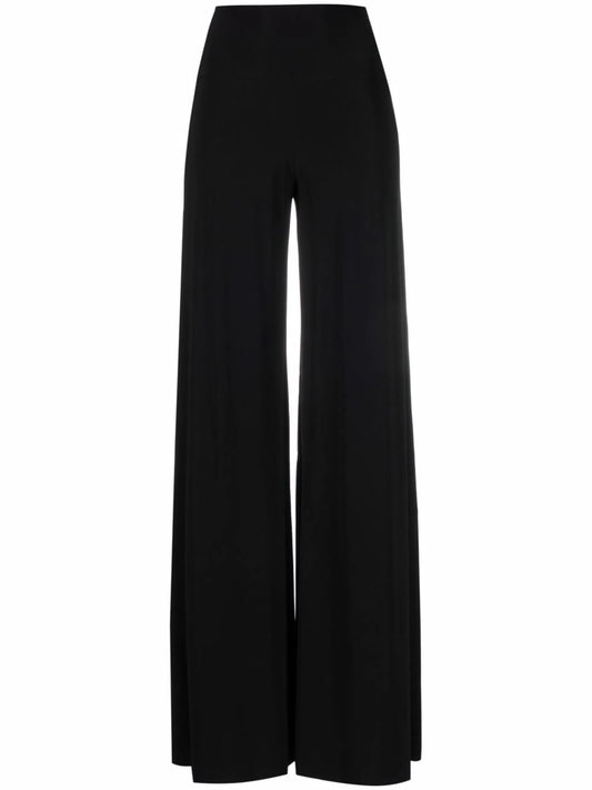 high-waisted wide-leg trousers