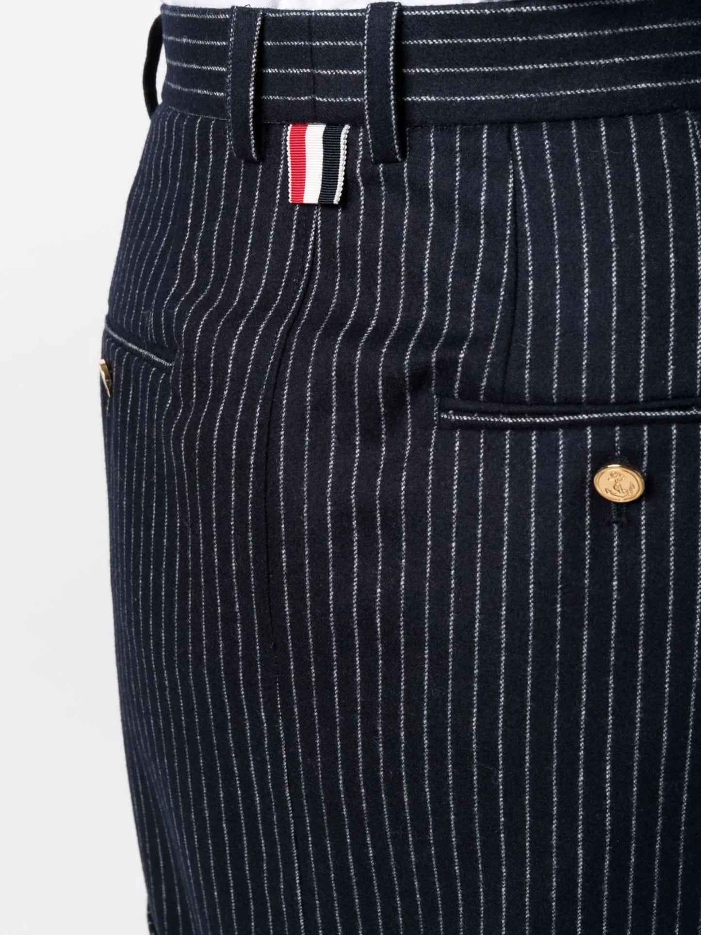 pinstripe flannel mini skirt