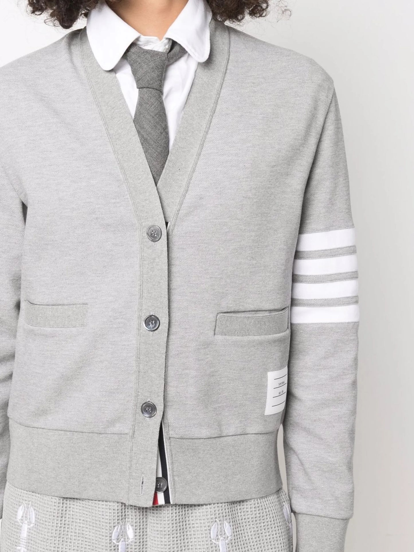 4-Bar stripe cardigan