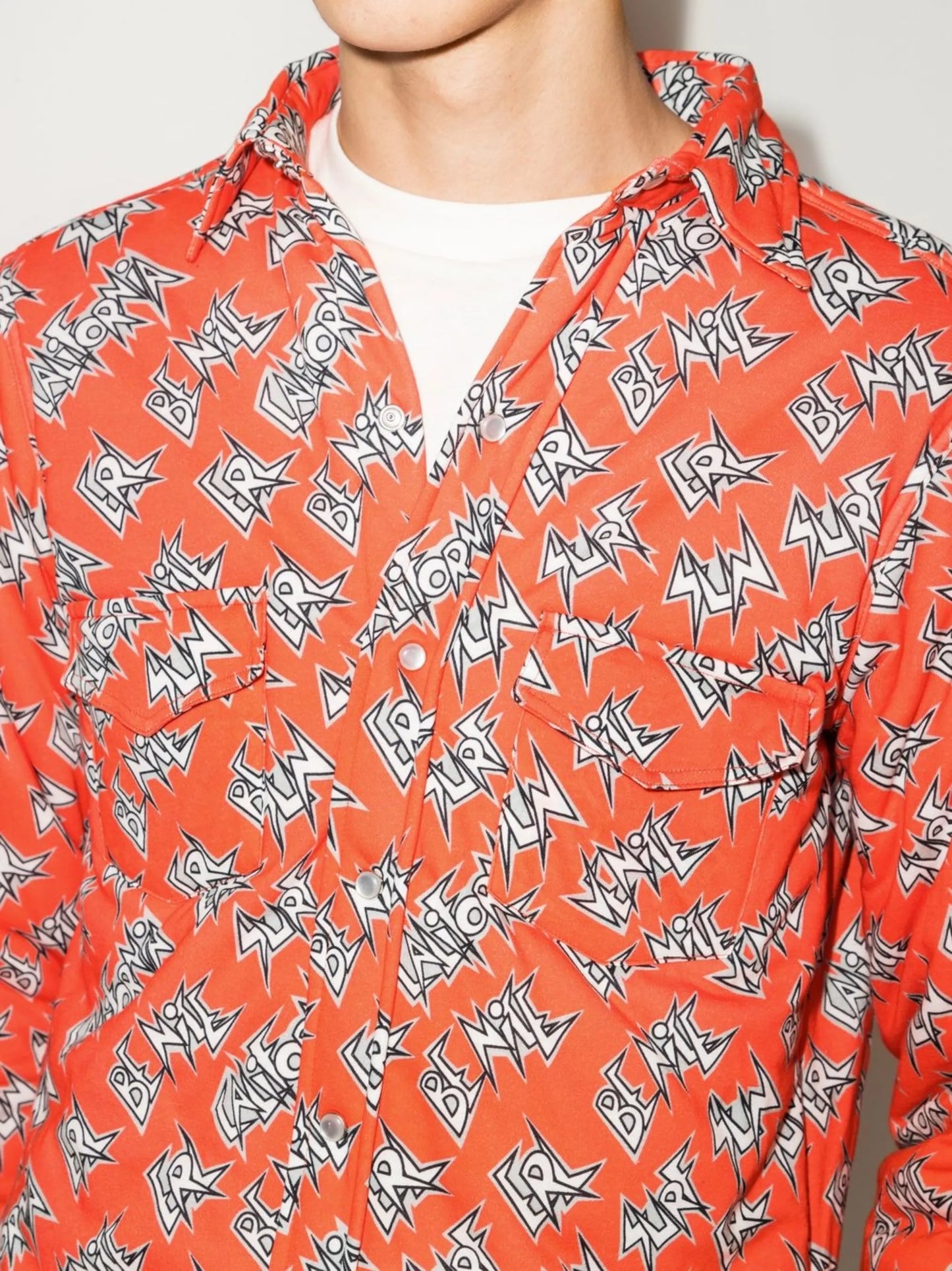 logo-print cotton shirt